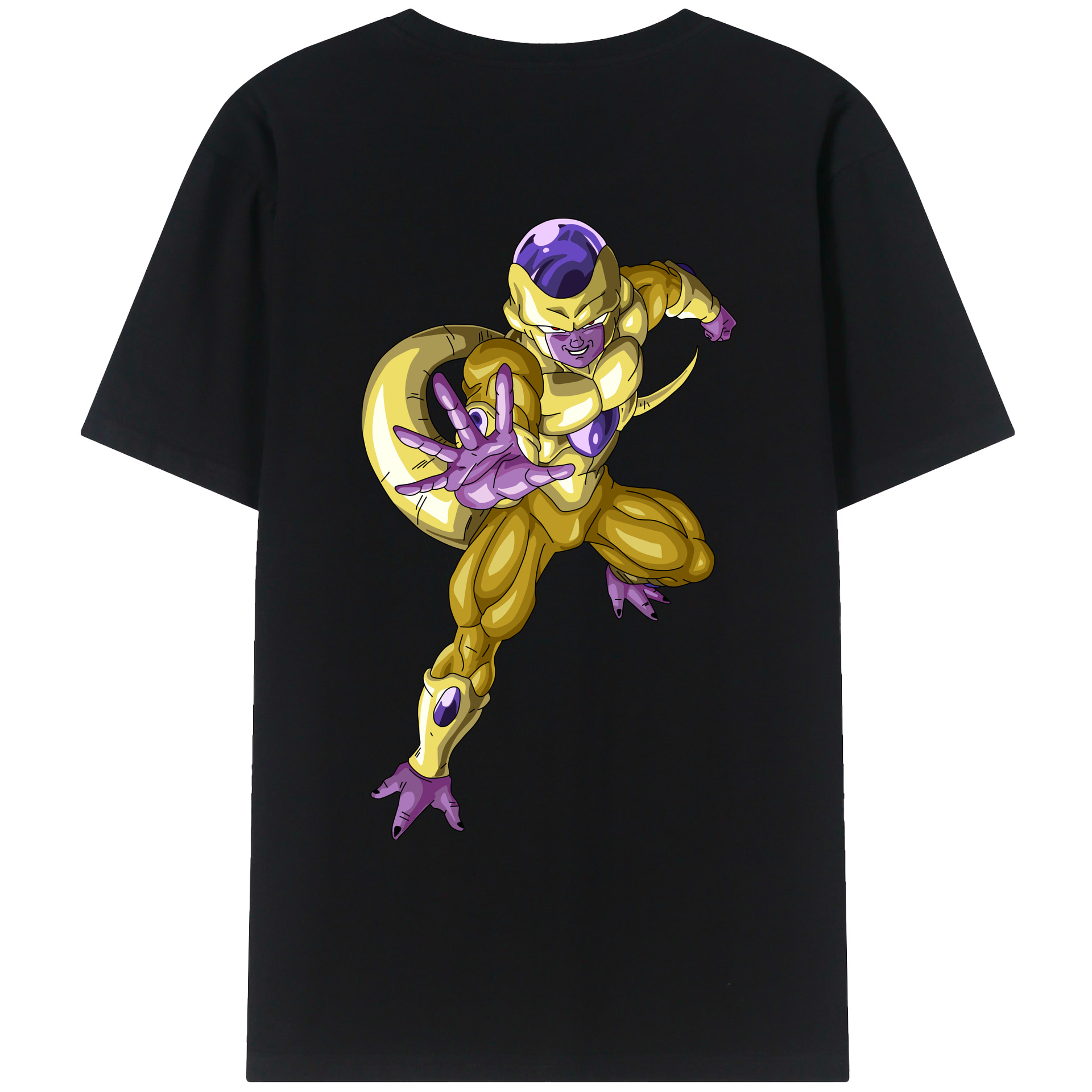 （画像用） ドラゴンボール フリーザ DRAGON BALL Frieza 綿100％ メンズ半袖Tシャツ（バックプリント） 通気性
