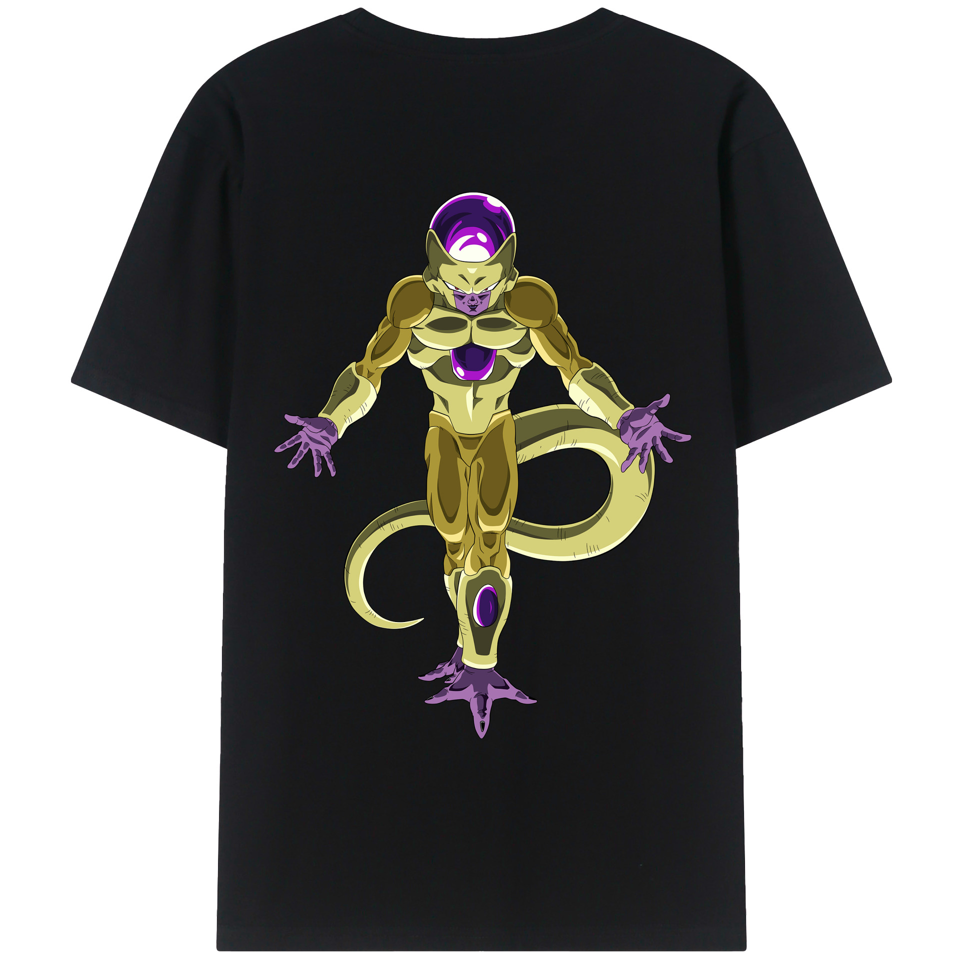 （画像用） ドラゴンボール フリーザ DRAGON BALL Frieza 綿100％ メンズ半袖Tシャツ（バックプリント） 通気性