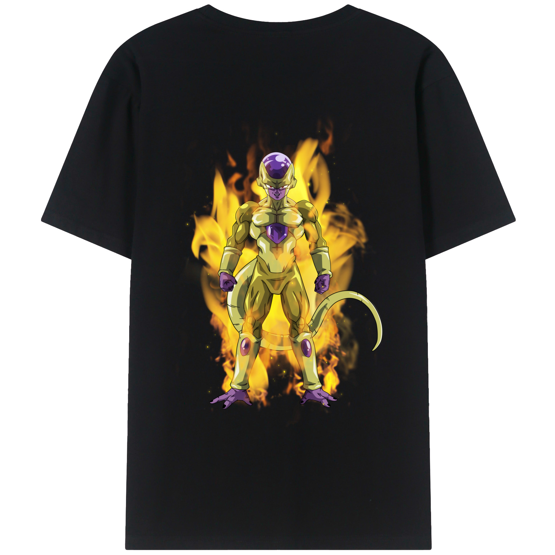 （画像用） ドラゴンボール フリーザ DRAGON BALL Frieza 綿100％ メンズ半袖Tシャツ（バックプリント） 通気性