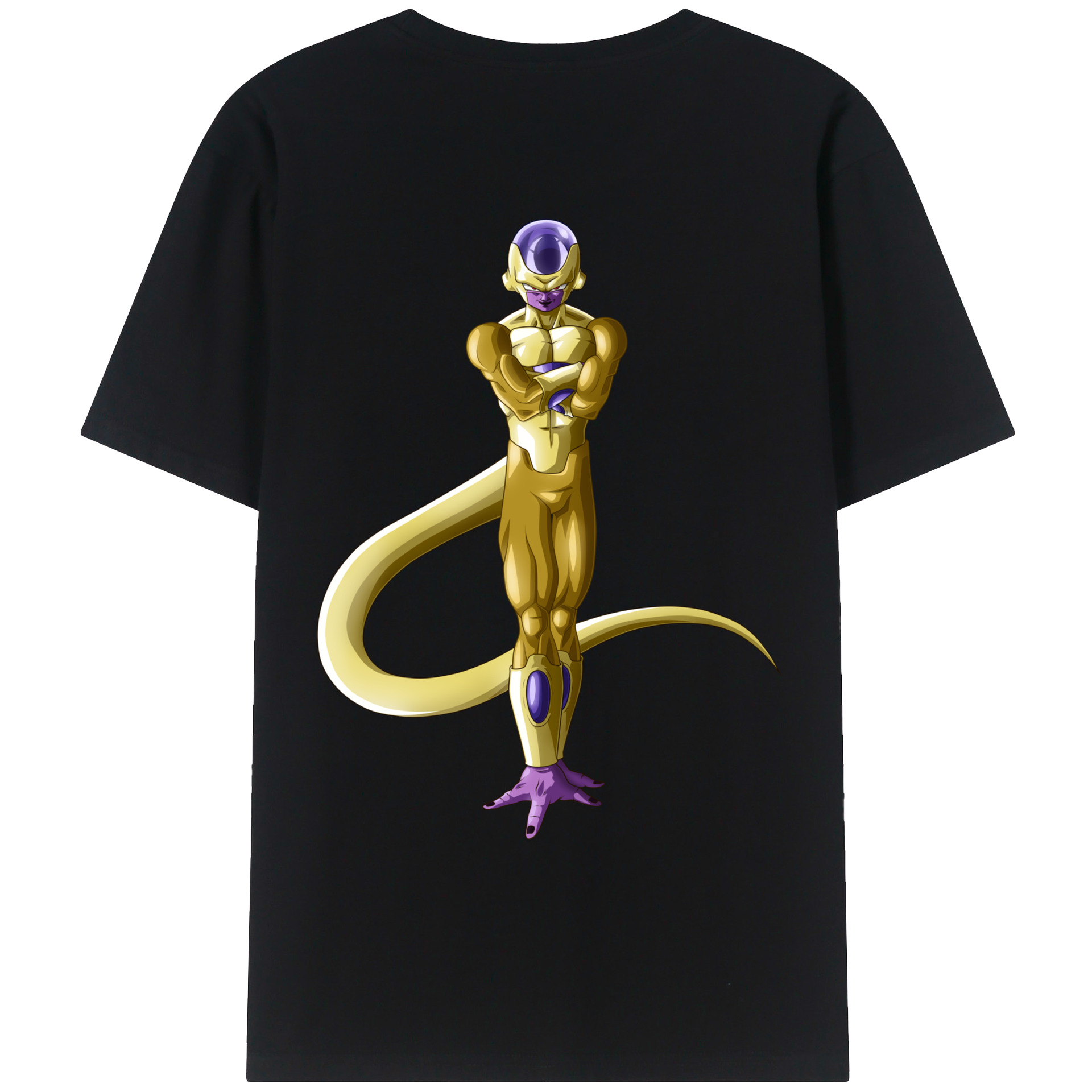 （画像用） ドラゴンボール フリーザ DRAGON BALL Frieza 綿100％ メンズ半袖Tシャツ（バックプリント） 通気性