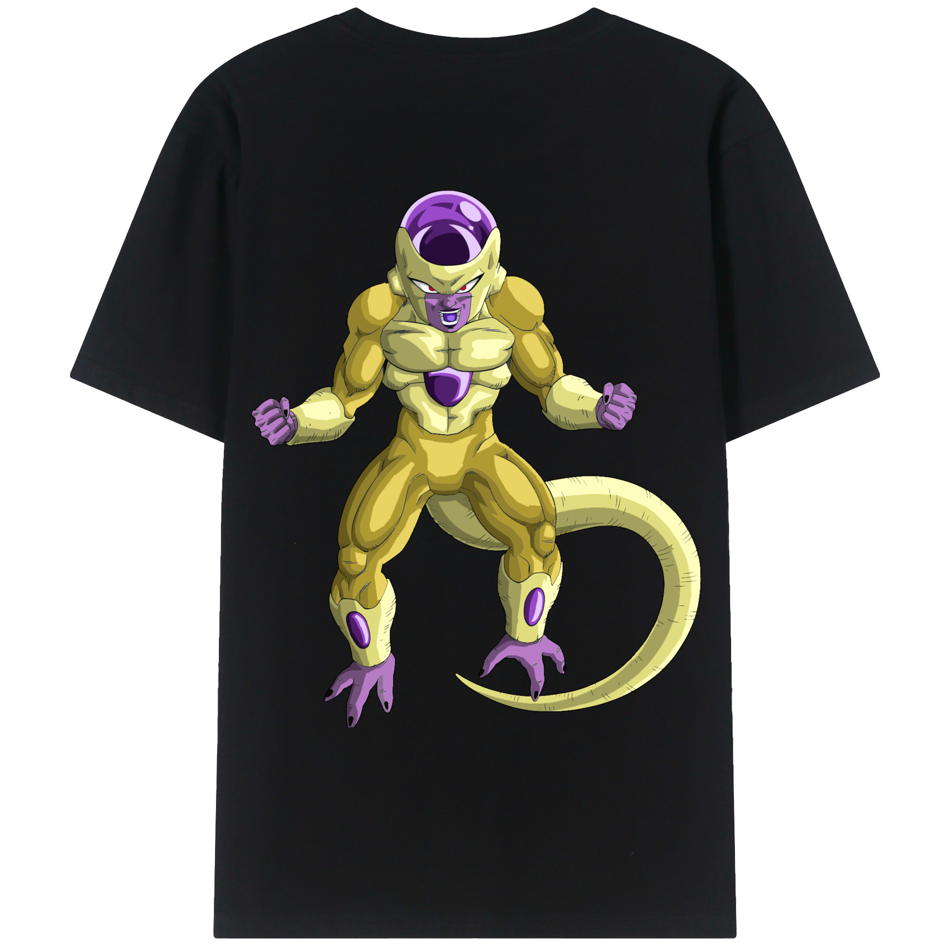 （画像用） ドラゴンボール フリーザ DRAGON BALL Frieza 綿100％ メンズ半袖Tシャツ（バックプリント） 通気性