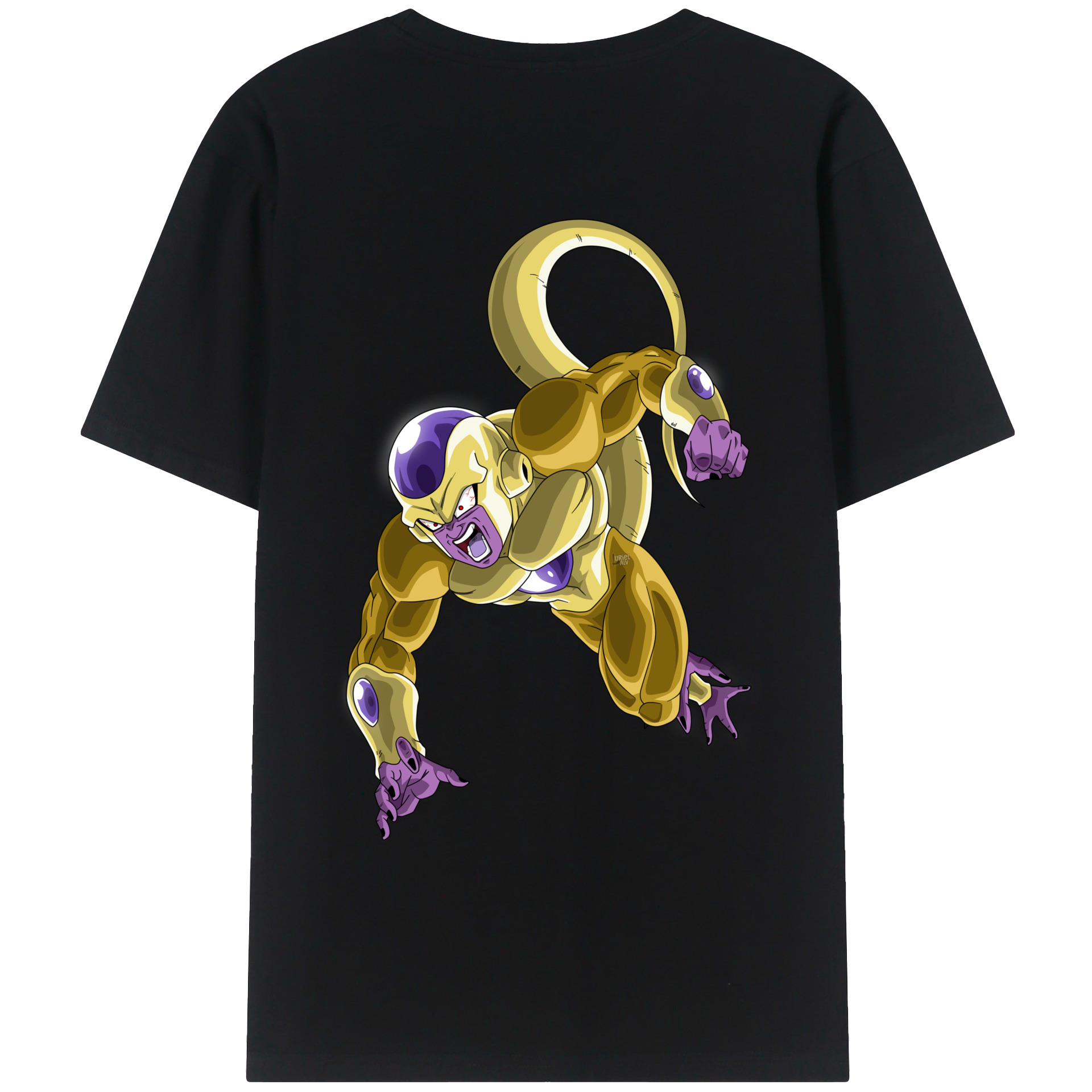 （画像用） ドラゴンボール フリーザ DRAGON BALL Frieza 綿100％ メンズ半袖Tシャツ（バックプリント） 通気性