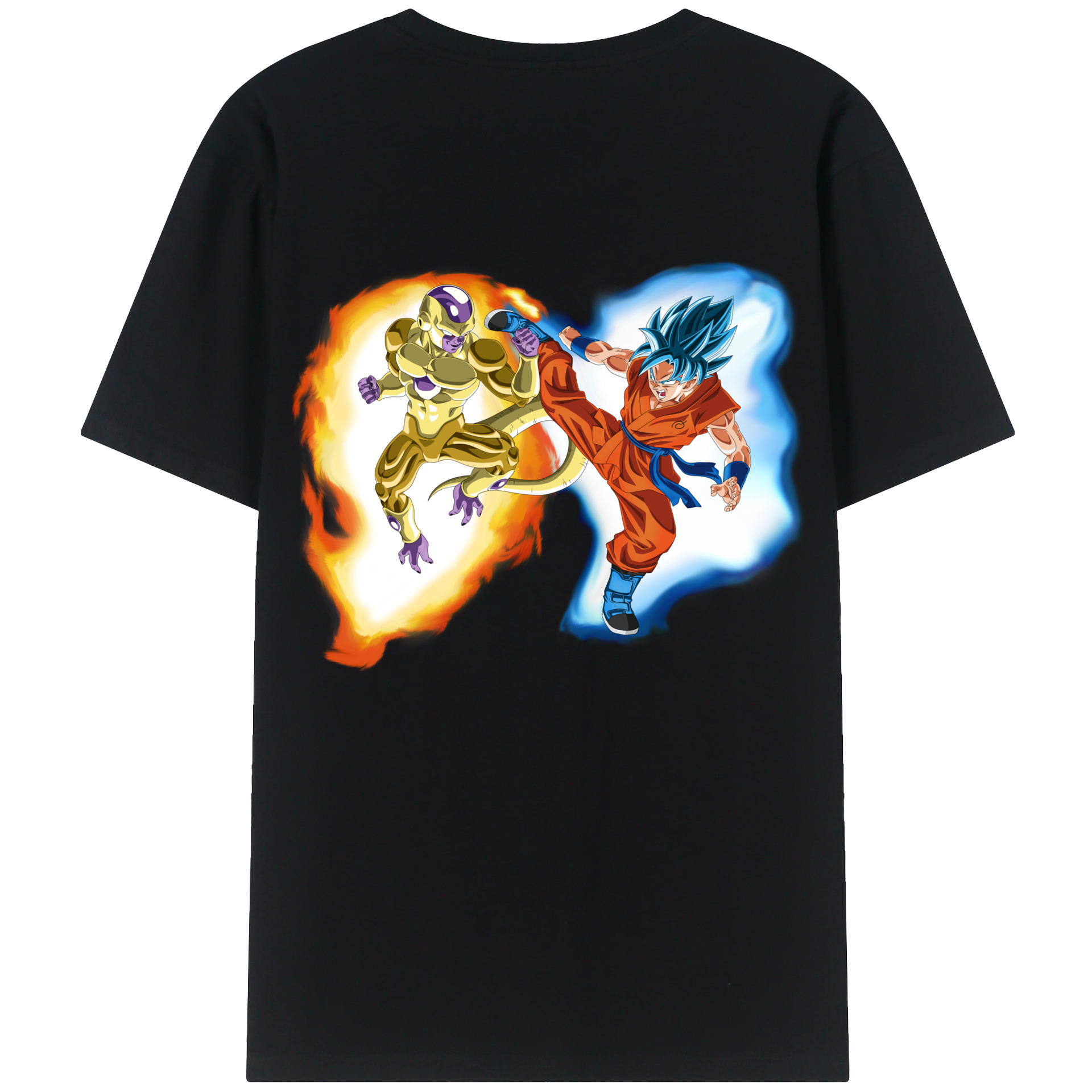 （画像用） ドラゴンボール フリーザ DRAGON BALL Frieza 綿100％ メンズ半袖Tシャツ（バックプリント） 通気性