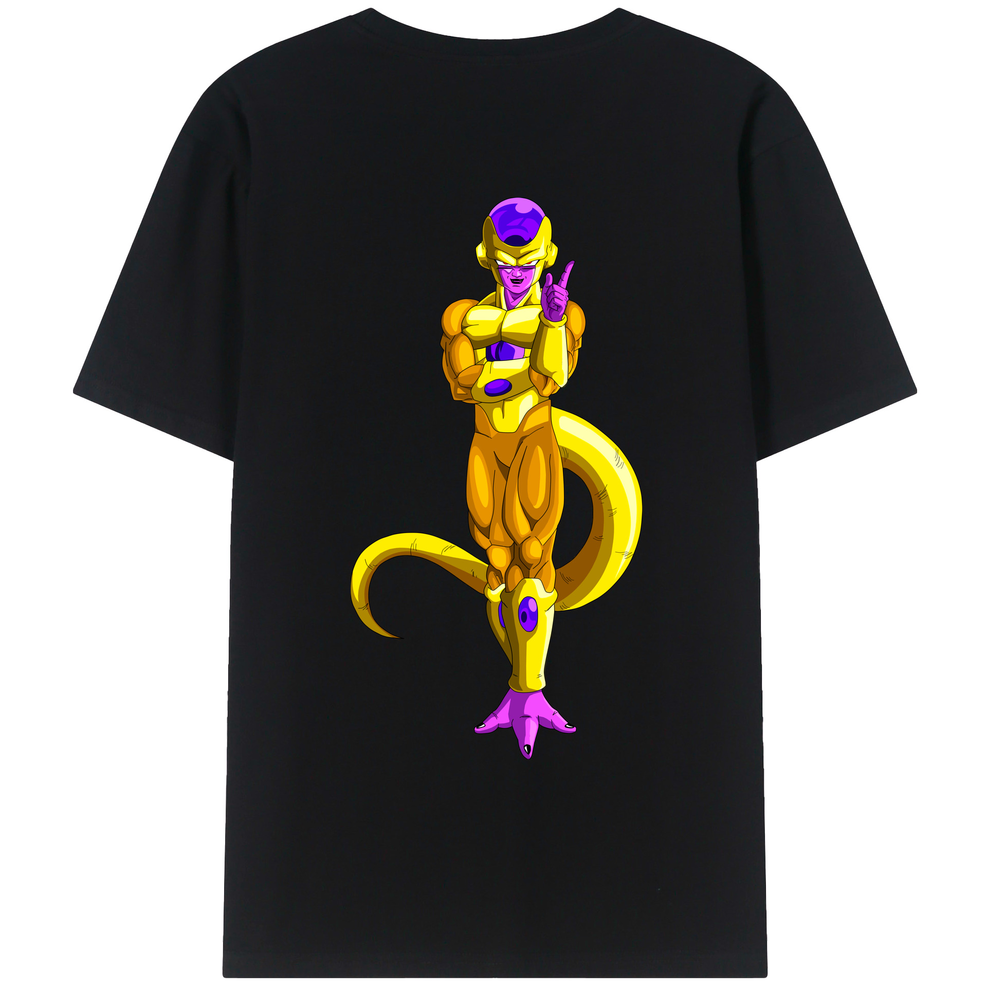 （画像用） ドラゴンボール フリーザ DRAGON BALL Frieza 綿100％ メンズ半袖Tシャツ（バックプリント） 通気性