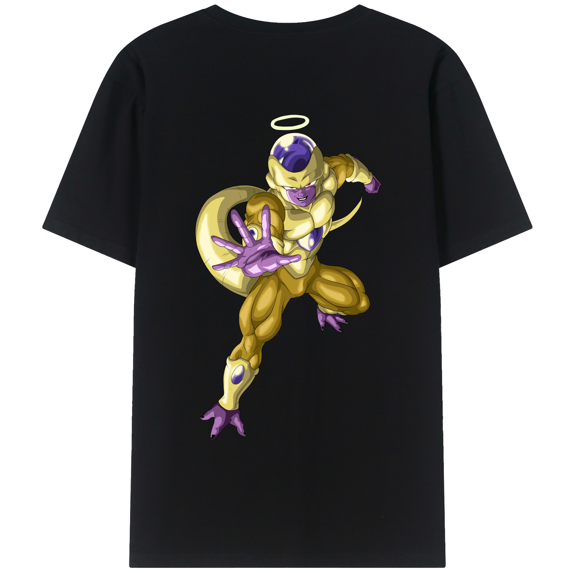 （画像用） ドラゴンボール フリーザ DRAGON BALL Frieza 綿100％ メンズ半袖Tシャツ（バックプリント） 通気性