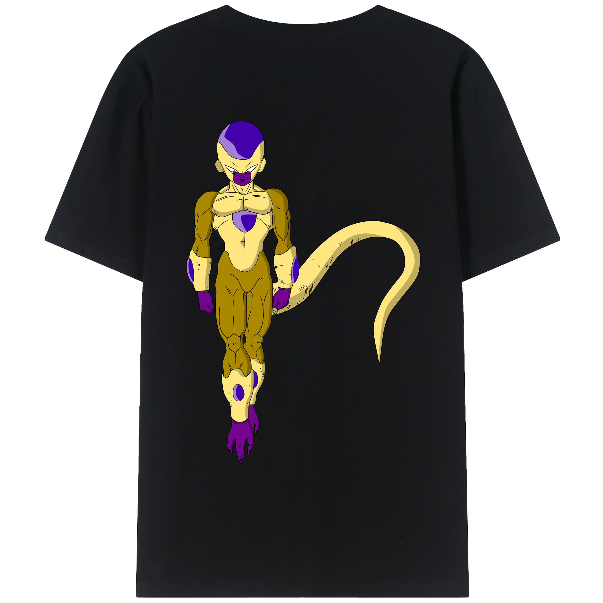 （画像用） ドラゴンボール フリーザ DRAGON BALL Frieza 綿100％ メンズ半袖Tシャツ（バックプリント） 通気性