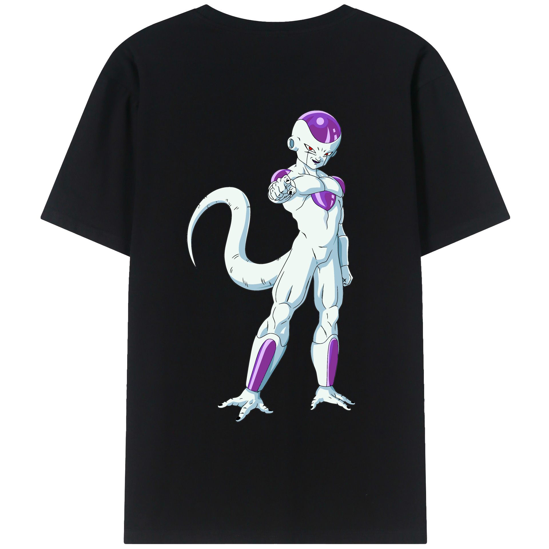 （画像用） ドラゴンボール フリーザ DRAGON BALL Frieza 綿100％ メンズ半袖Tシャツ（バックプリント） 通気性