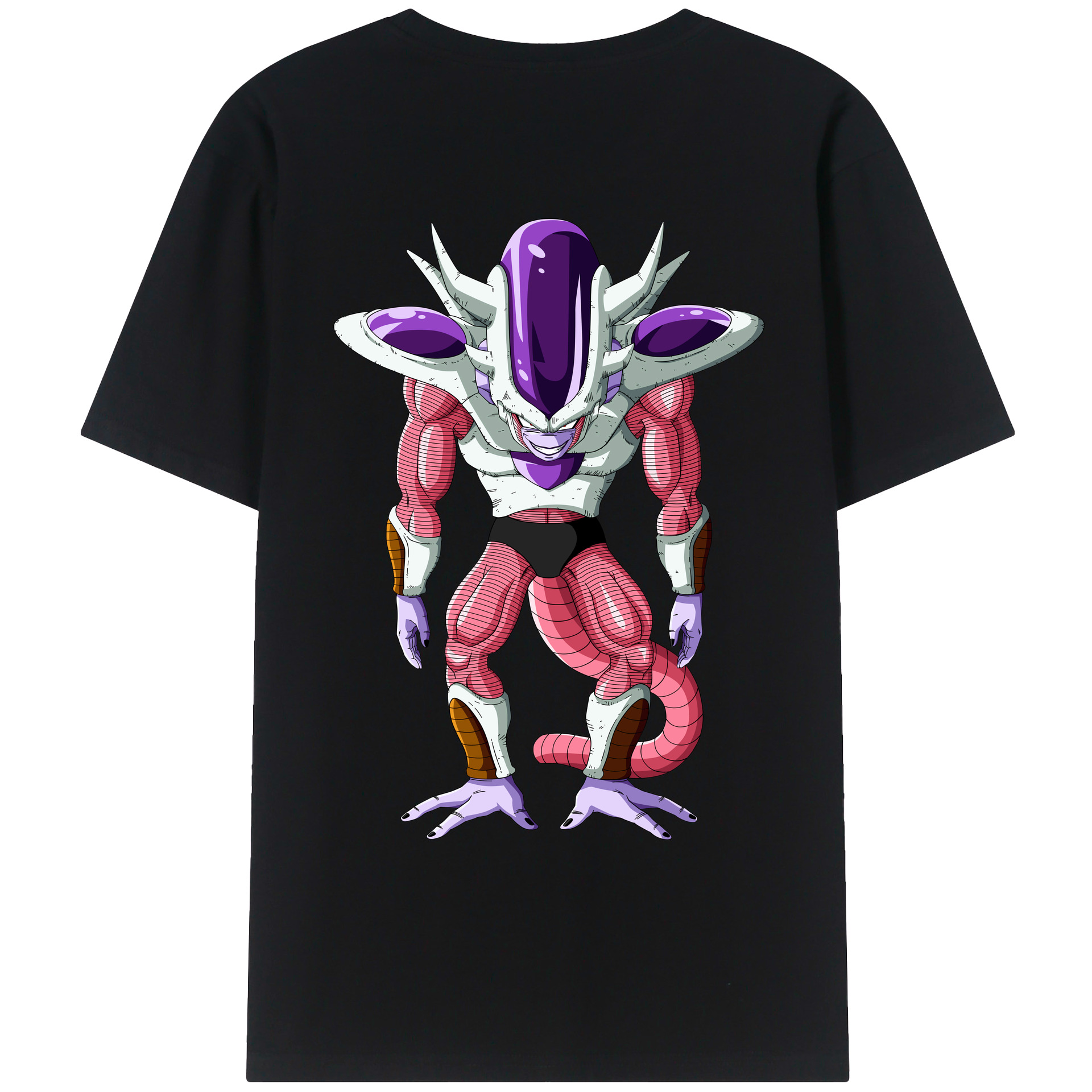 （画像用） ドラゴンボール フリーザ DRAGON BALL Frieza 綿100％ メンズ半袖Tシャツ（バックプリント） 通気性