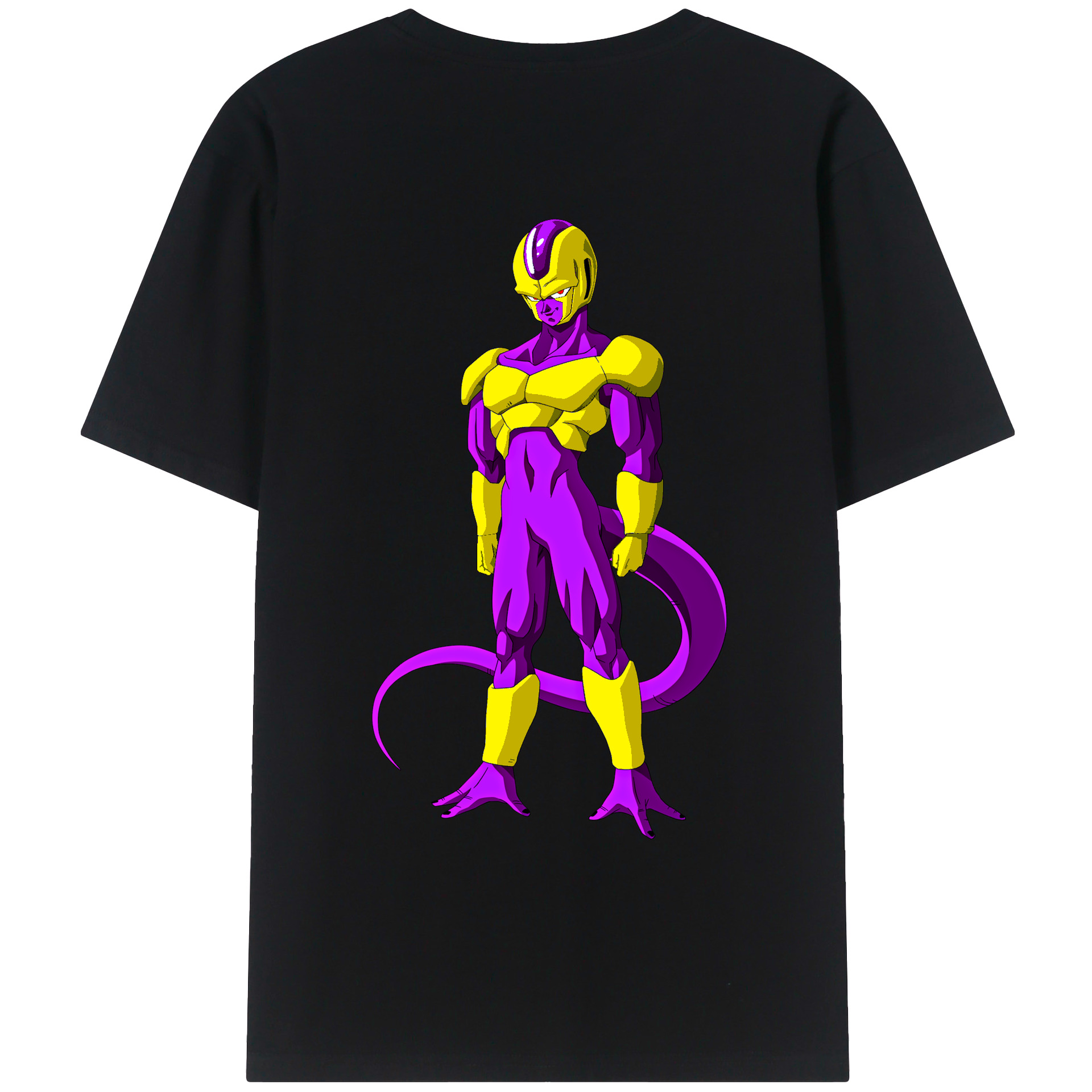 （画像用） ドラゴンボール フリーザ DRAGON BALL Frieza 綿100％ メンズ半袖Tシャツ（バックプリント） 通気性