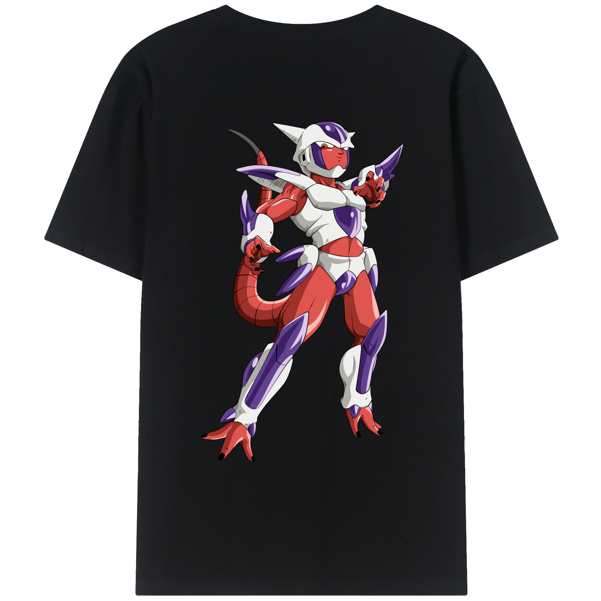 （画像用） ドラゴンボール フリーザ DRAGON BALL Frieza 綿100％ メンズ半袖Tシャツ（バックプリント） 通気性