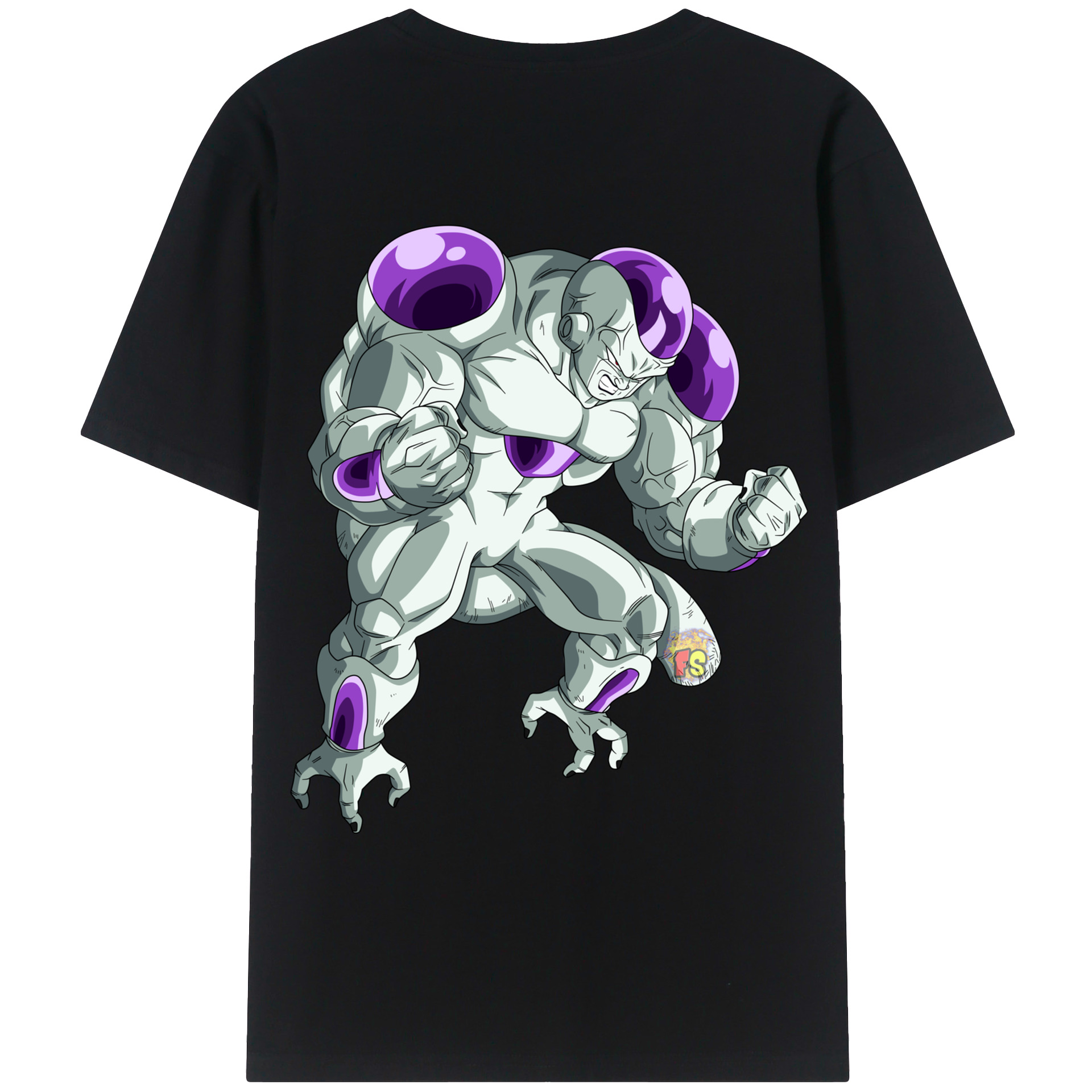 （画像用） ドラゴンボール フリーザ DRAGON BALL Frieza 綿100％ メンズ半袖Tシャツ（バックプリント） 通気性