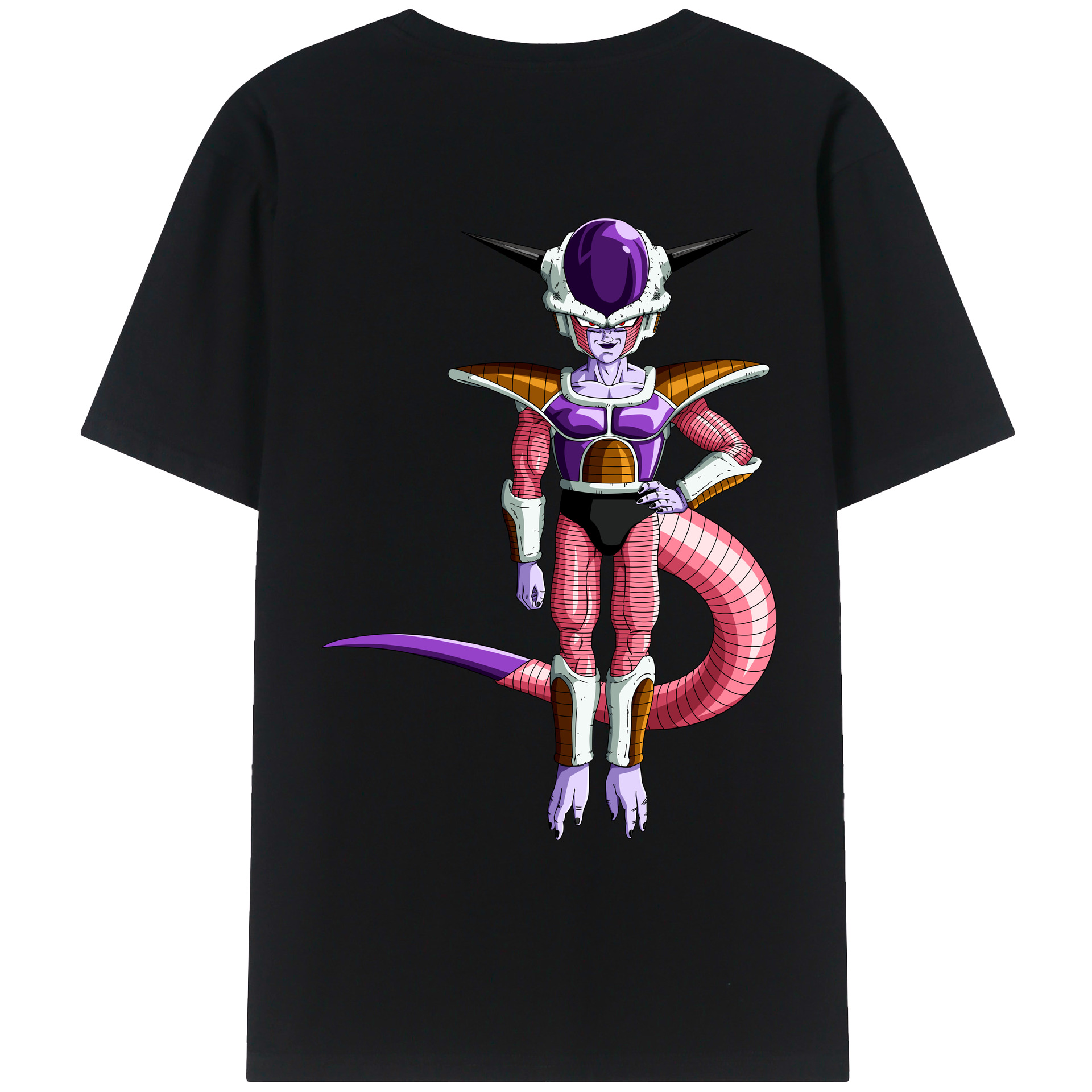 （画像用） ドラゴンボール フリーザ DRAGON BALL Frieza 綿100％ メンズ半袖Tシャツ（バックプリント） 通気性