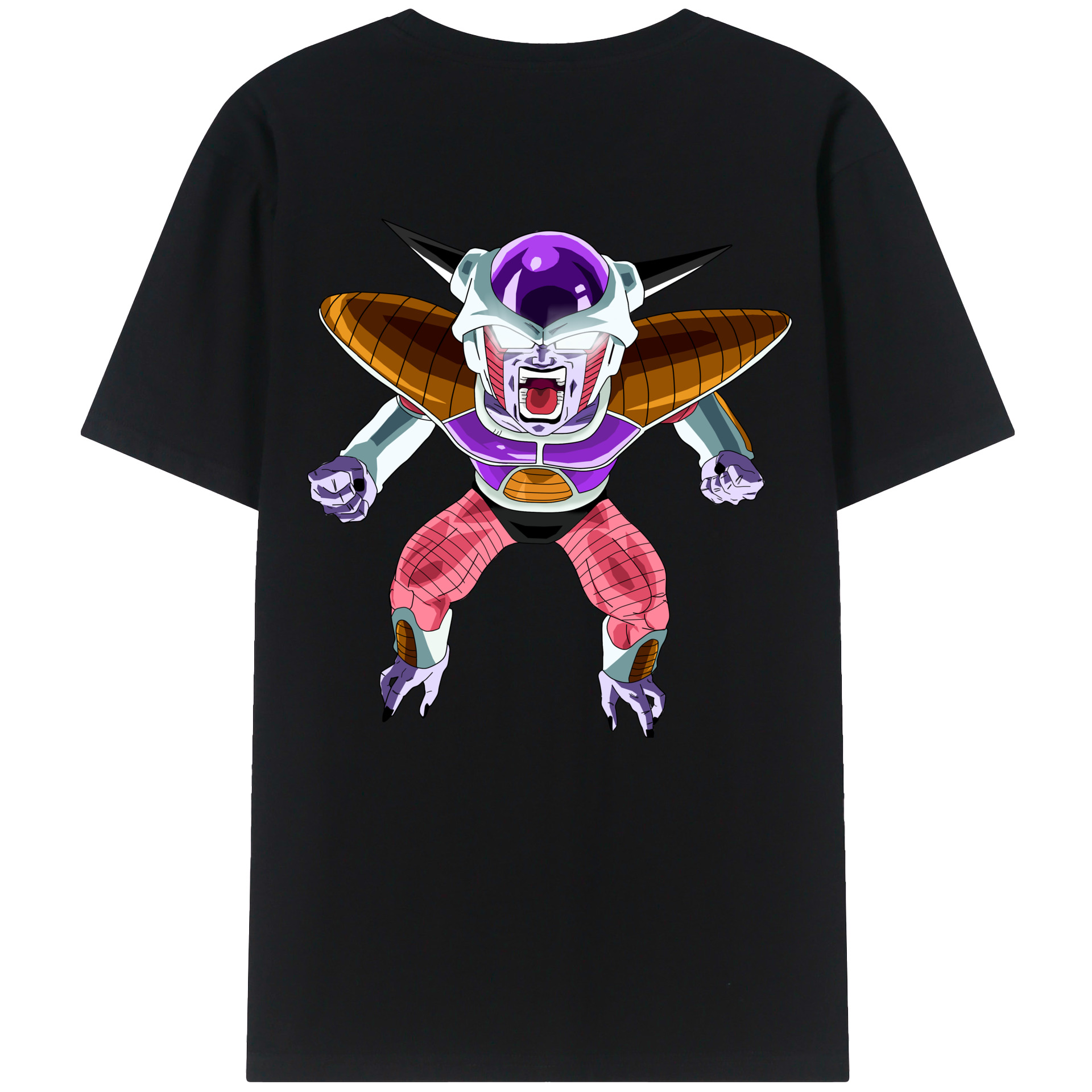 （画像用） ドラゴンボール フリーザ DRAGON BALL Frieza 綿100％ メンズ半袖Tシャツ（バックプリント） 通気性
