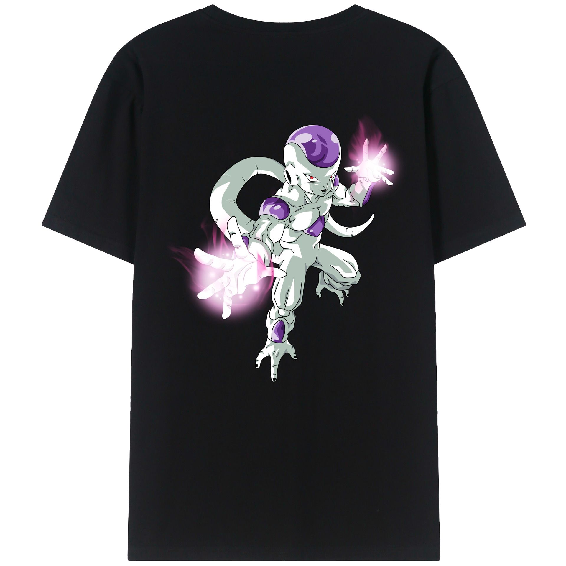 （画像用） ドラゴンボール フリーザ DRAGON BALL Frieza 綿100％ メンズ半袖Tシャツ（バックプリント） 通気性