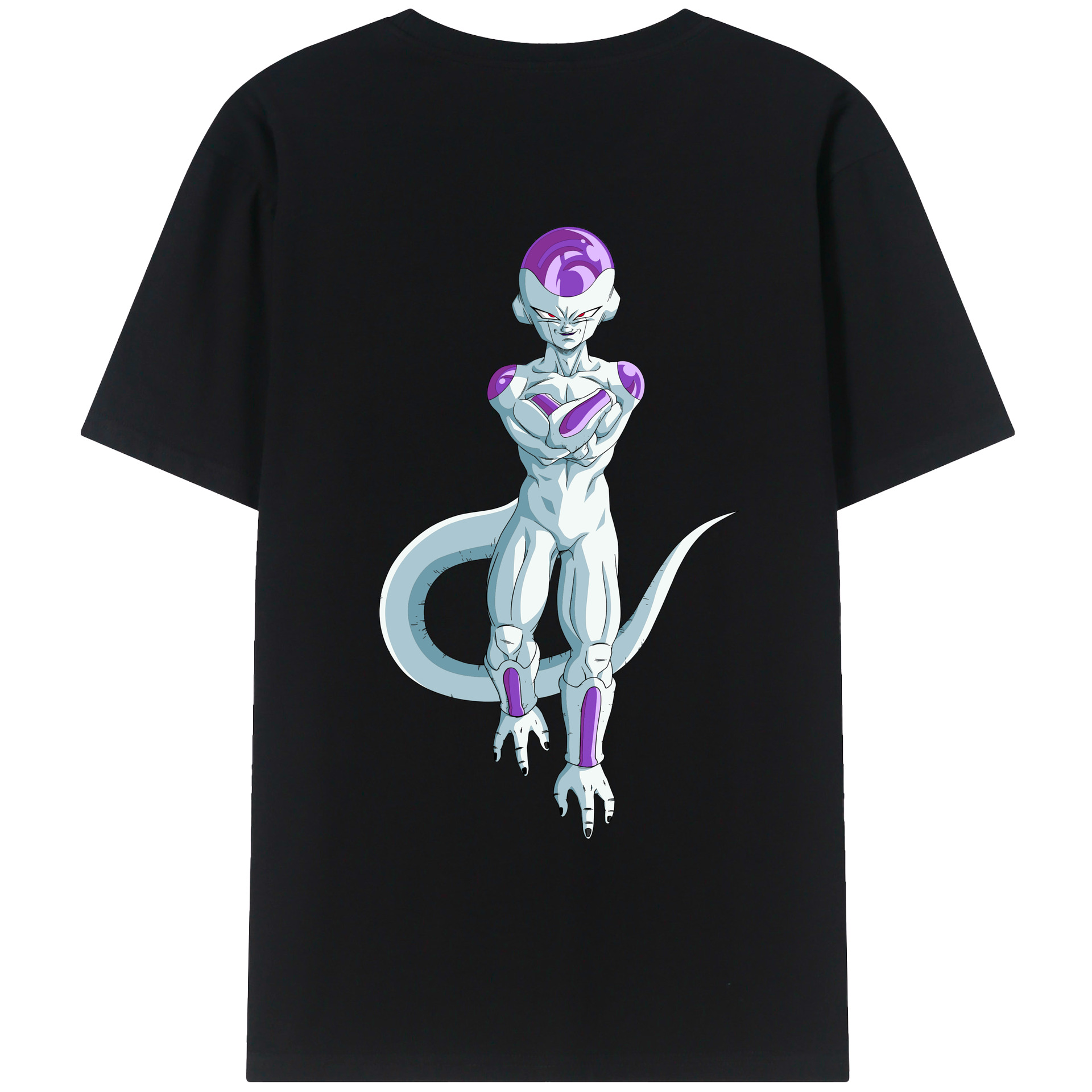 （画像用） ドラゴンボール フリーザ DRAGON BALL Frieza 綿100％ メンズ半袖Tシャツ（バックプリント） 通気性