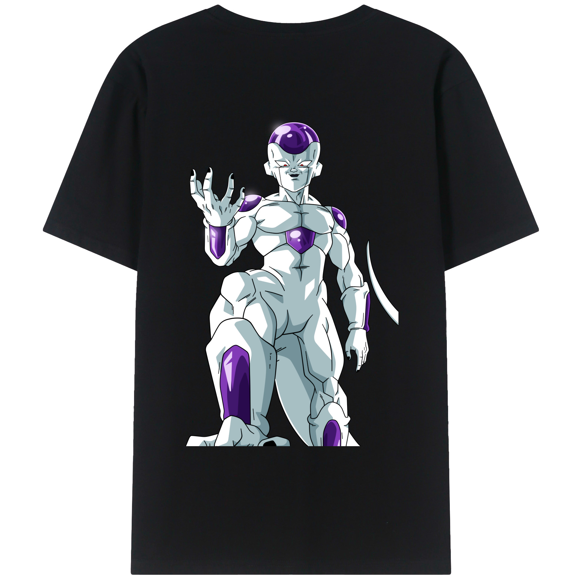 （画像用） ドラゴンボール フリーザ DRAGON BALL Frieza 綿100％ メンズ半袖Tシャツ（バックプリント） 通気性