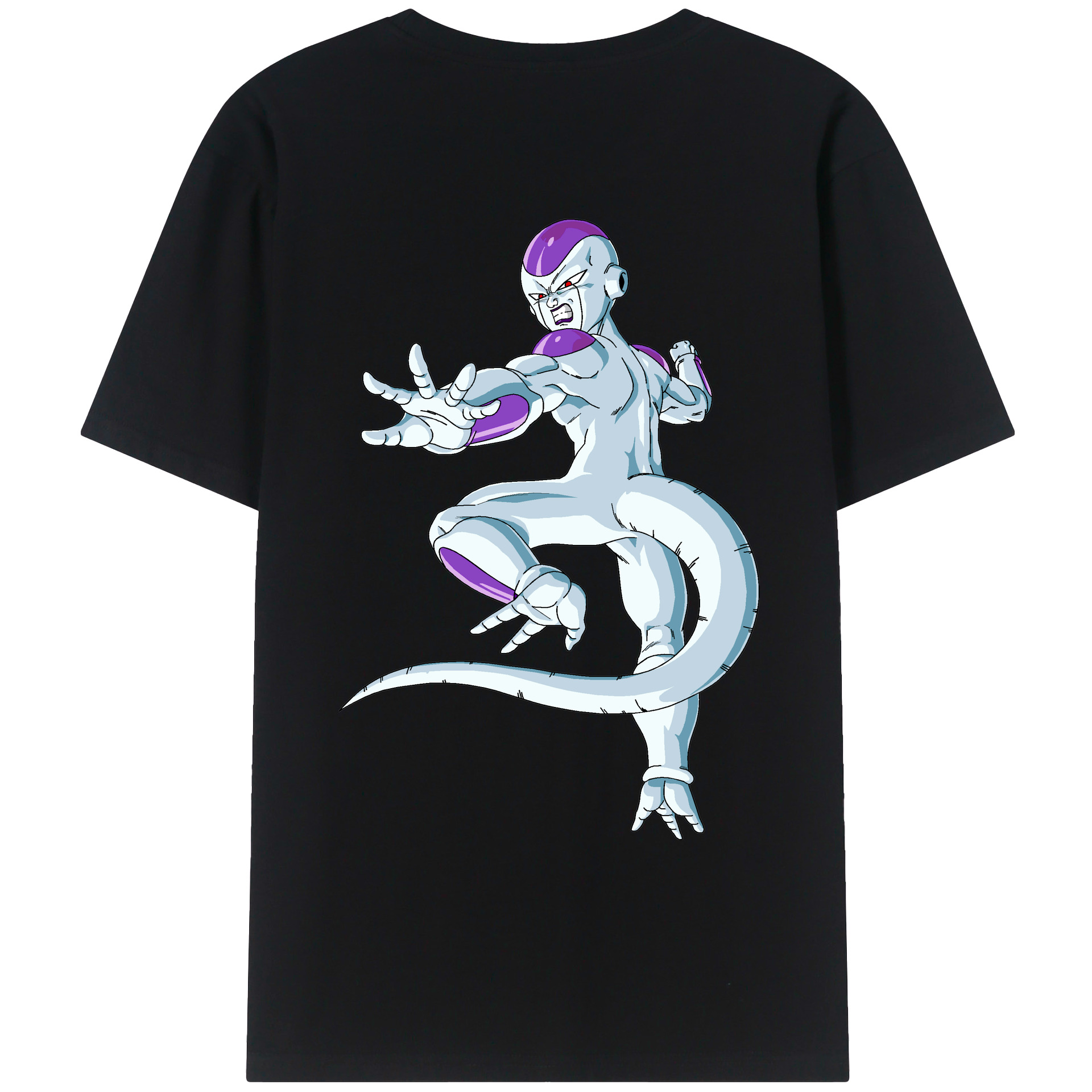 （画像用） ドラゴンボール フリーザ DRAGON BALL Frieza 綿100％ メンズ半袖Tシャツ（バックプリント） 通気性
