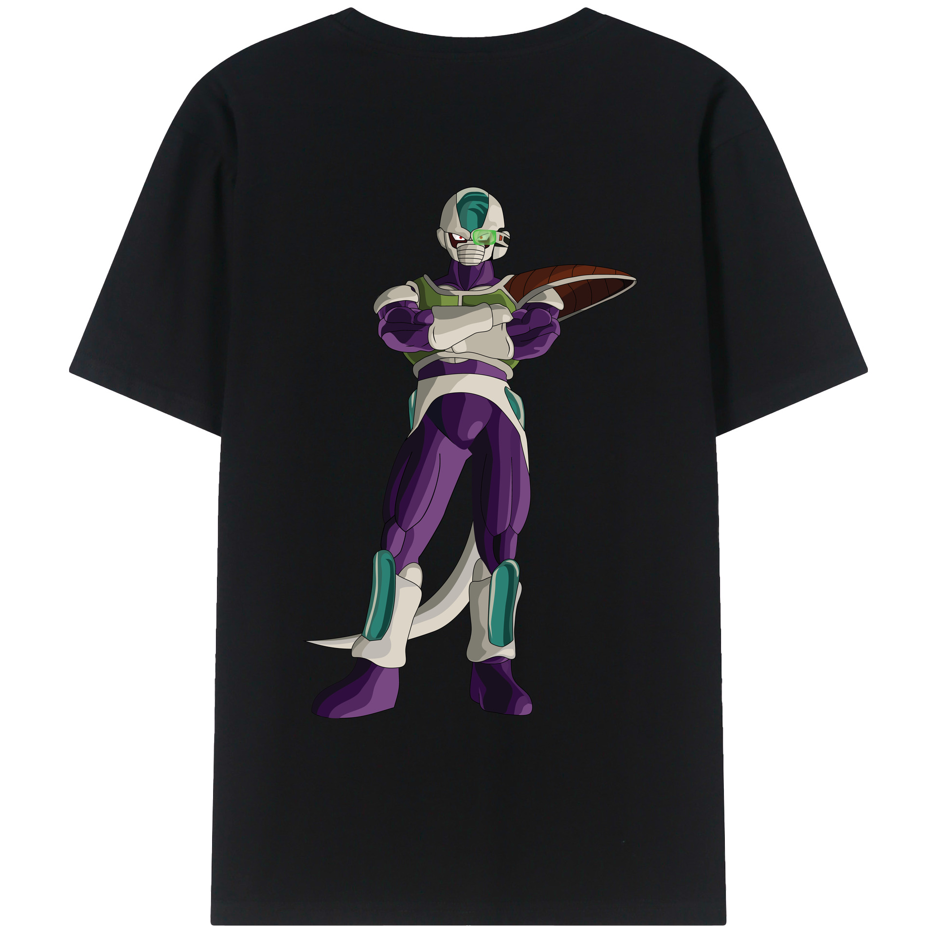 （画像用） ドラゴンボール フリーザ DRAGON BALL Frieza 綿100％ メンズ半袖Tシャツ（バックプリント） 通気性