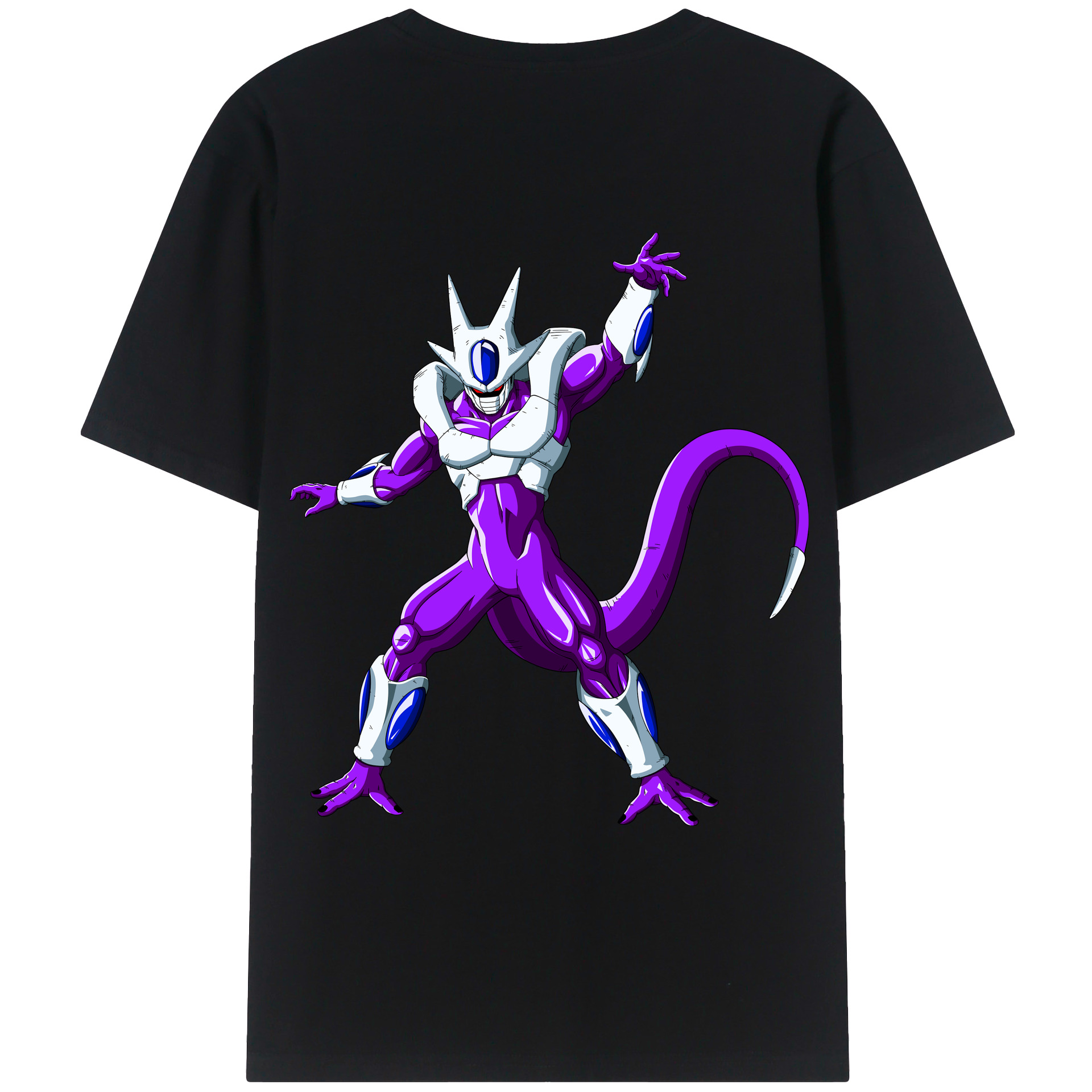 （画像用） ドラゴンボール クウラ DRAGON BALL Cooler Coora 綿100％ メンズ半袖Tシャツ（バックプリント） 通気性