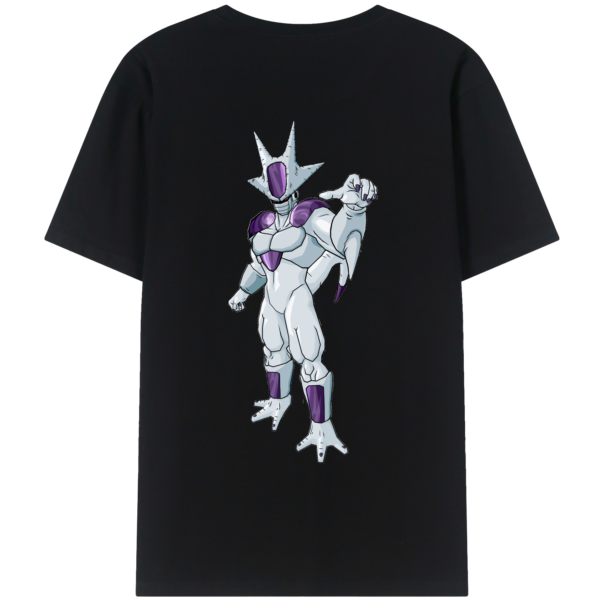（画像用） ドラゴンボール クウラ DRAGON BALL Cooler Coora 綿100％ メンズ半袖Tシャツ（バックプリント） 通気性