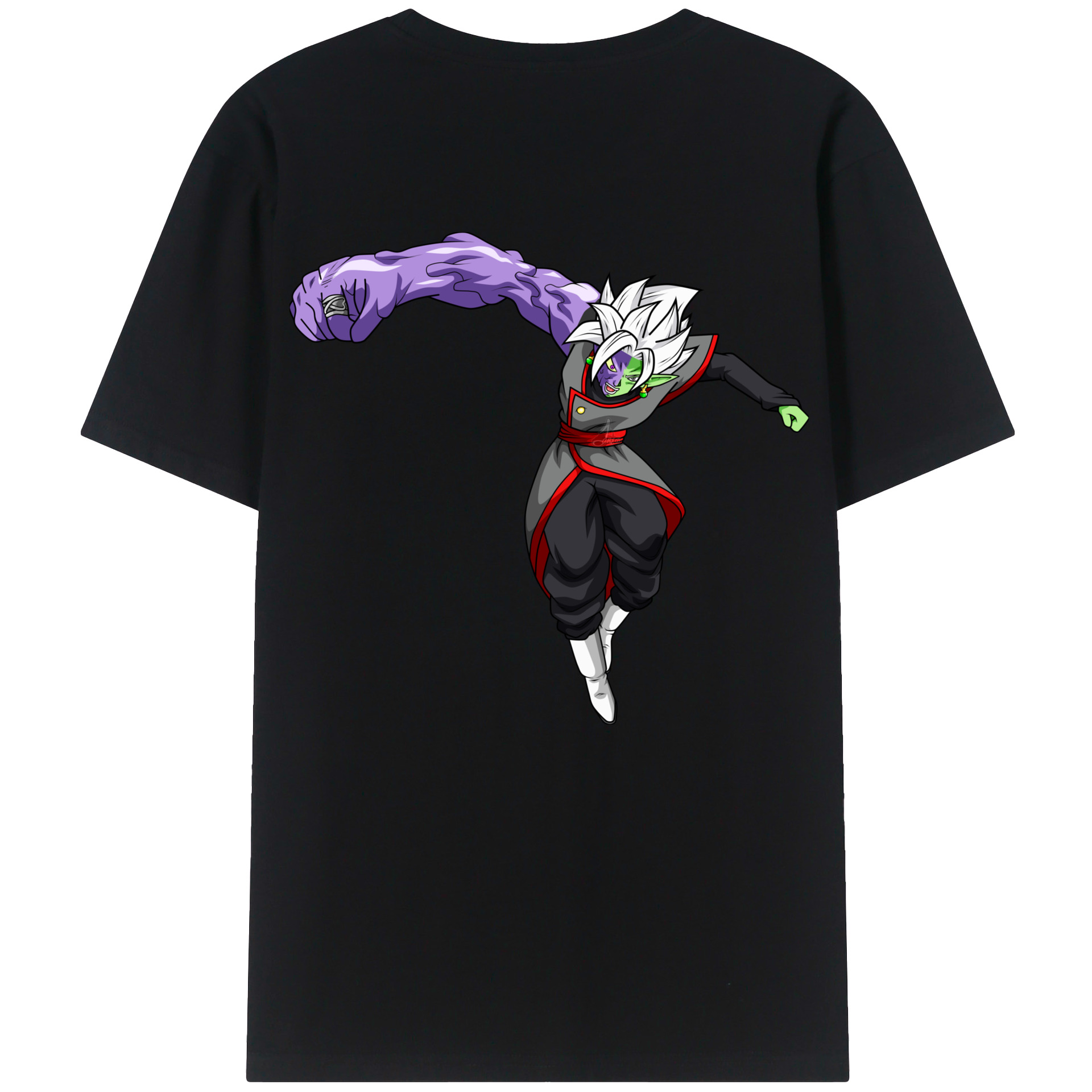 （画像用） ドラゴンボール ベジット DRAGON BALL Vegetto 綿100％ メンズ半袖Tシャツ（バックプリント） 通気性