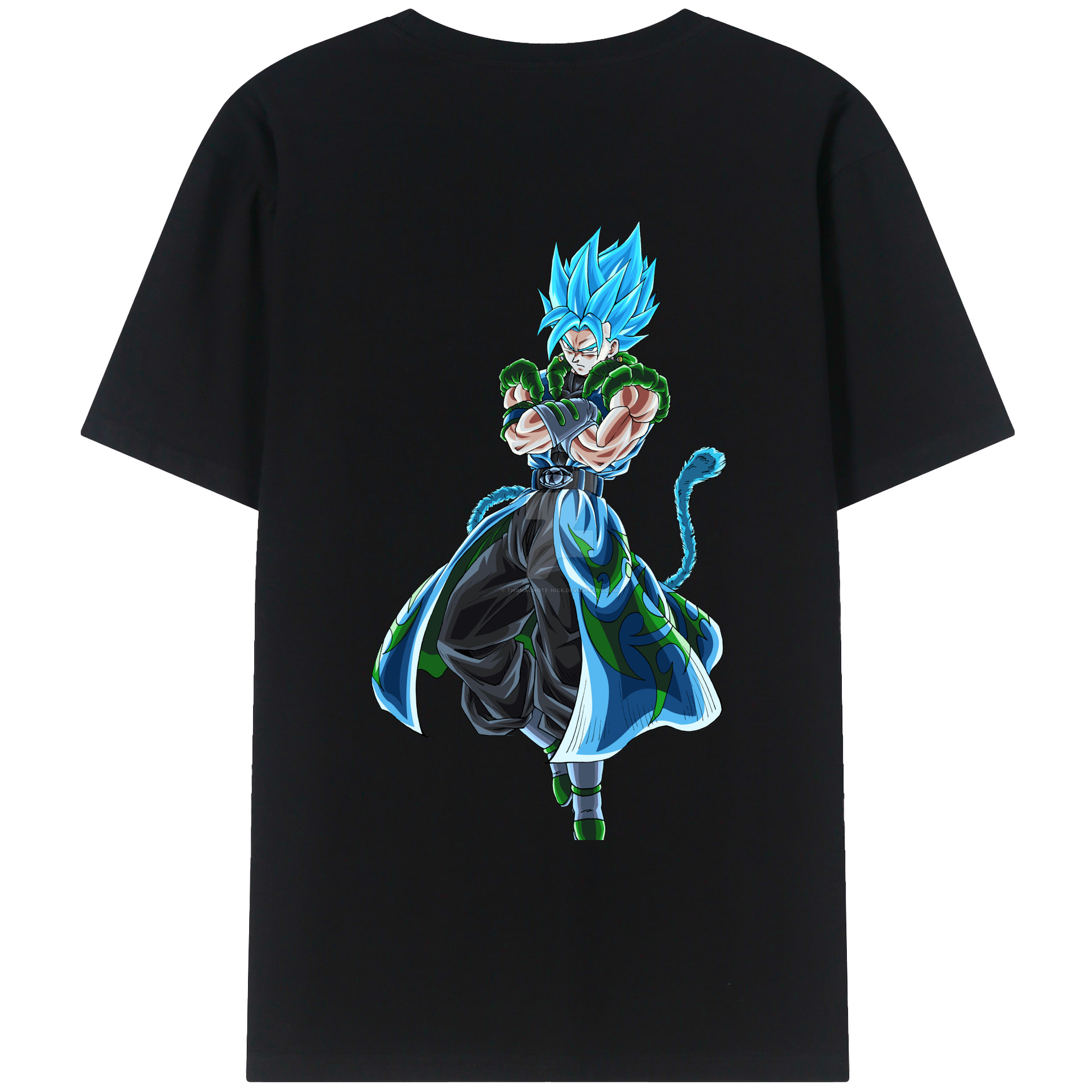 （画像用） ドラゴンボール ベジット DRAGON BALL Vegetto 綿100％ メンズ半袖Tシャツ（バックプリント） 通気性
