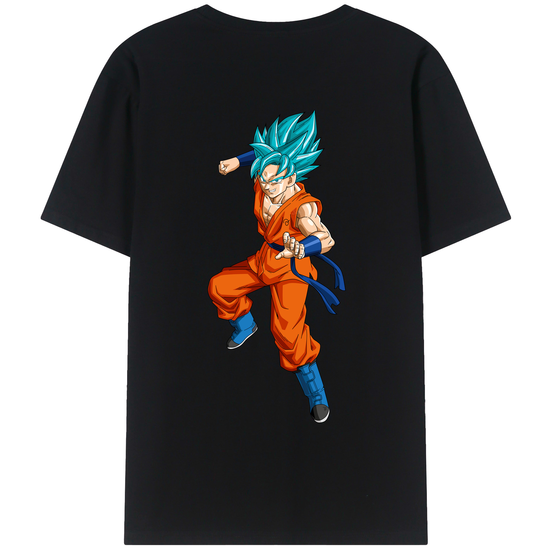 （画像用） ドラゴンボール ベジット DRAGON BALL Vegetto 綿100％ メンズ半袖Tシャツ（バックプリント） 通気性