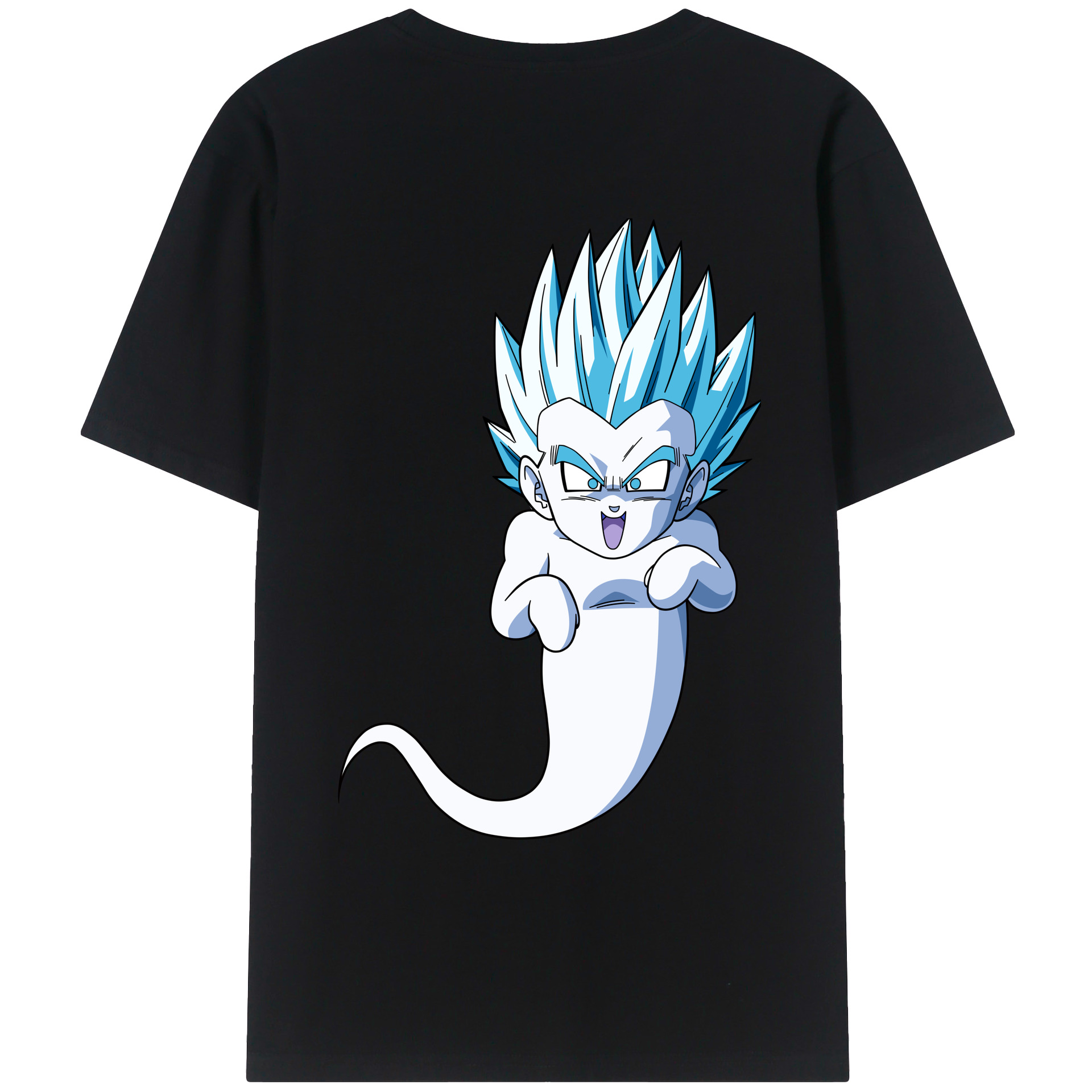 （画像用） ドラゴンボール ベジット DRAGON BALL Vegetto 綿100％ メンズ半袖Tシャツ（バックプリント） 通気性