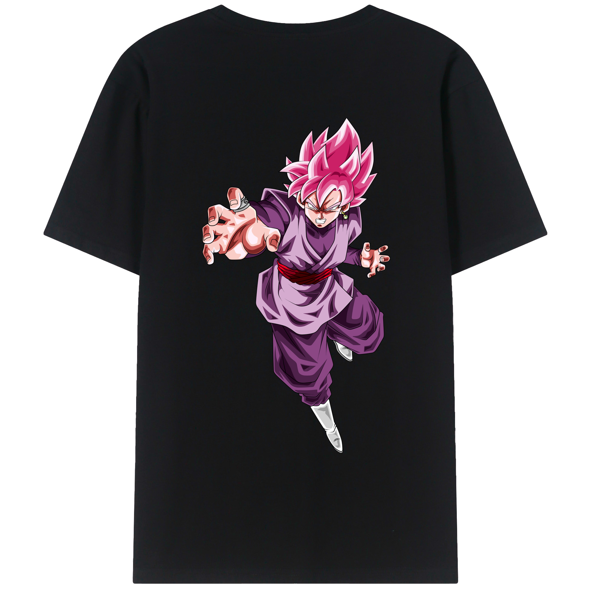 （画像用） ドラゴンボール ベジット DRAGON BALL Vegetto 綿100％ メンズ半袖Tシャツ（バックプリント） 通気性