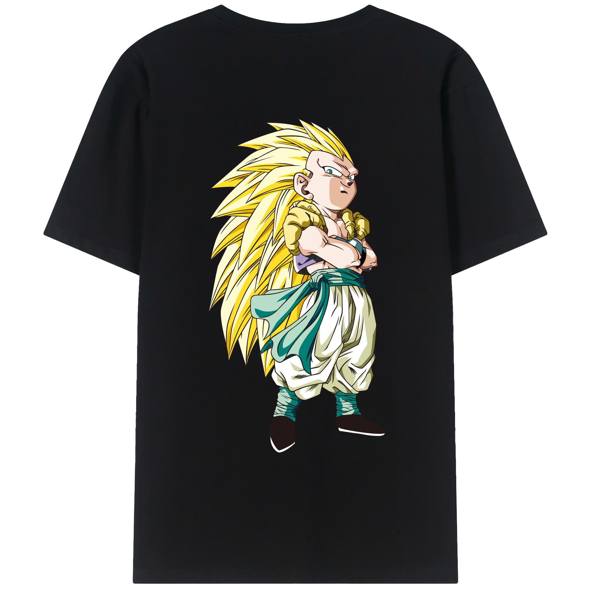 （画像用） ドラゴンボール ベジット DRAGON BALL Vegetto 綿100％ メンズ半袖Tシャツ（バックプリント） 通気性