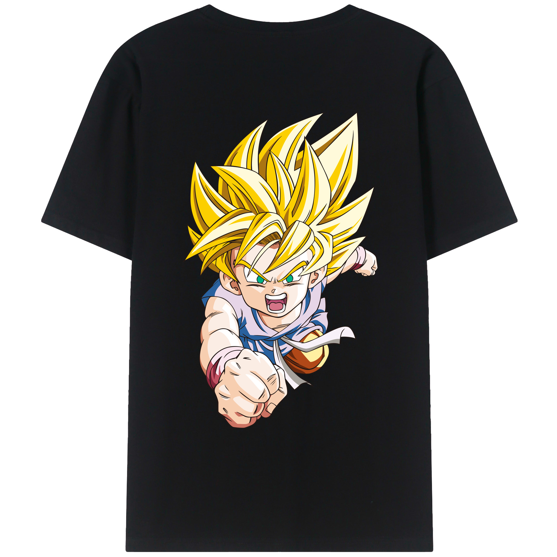 （画像用） ドラゴンボール ベジット DRAGON BALL Vegetto 綿100％ メンズ半袖Tシャツ（バックプリント） 通気性