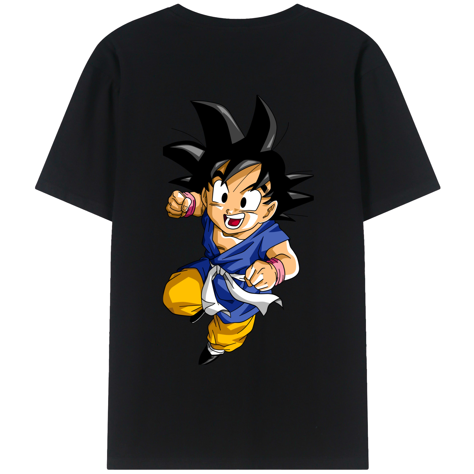 （画像用） ドラゴンボール 孫悟天 そん ごてん DRAGON BALL Son Goten 綿100％ メンズ半袖Tシャツ（バックプリント） 通気性
