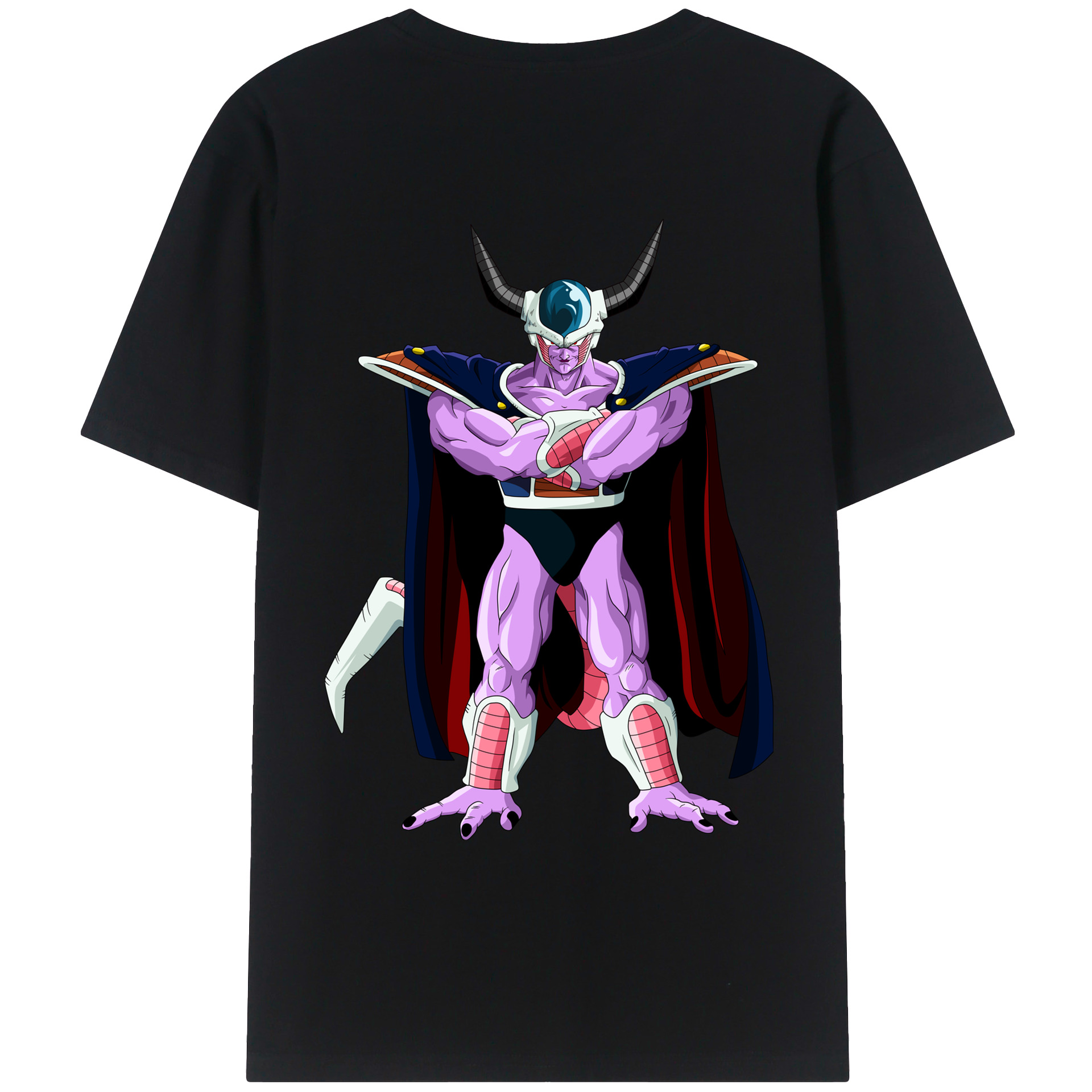 （画像用） ドラゴンボール コルド大王 DRAGON BALL King Cold 綿100％ メンズ半袖Tシャツ（バックプリント） 通気性