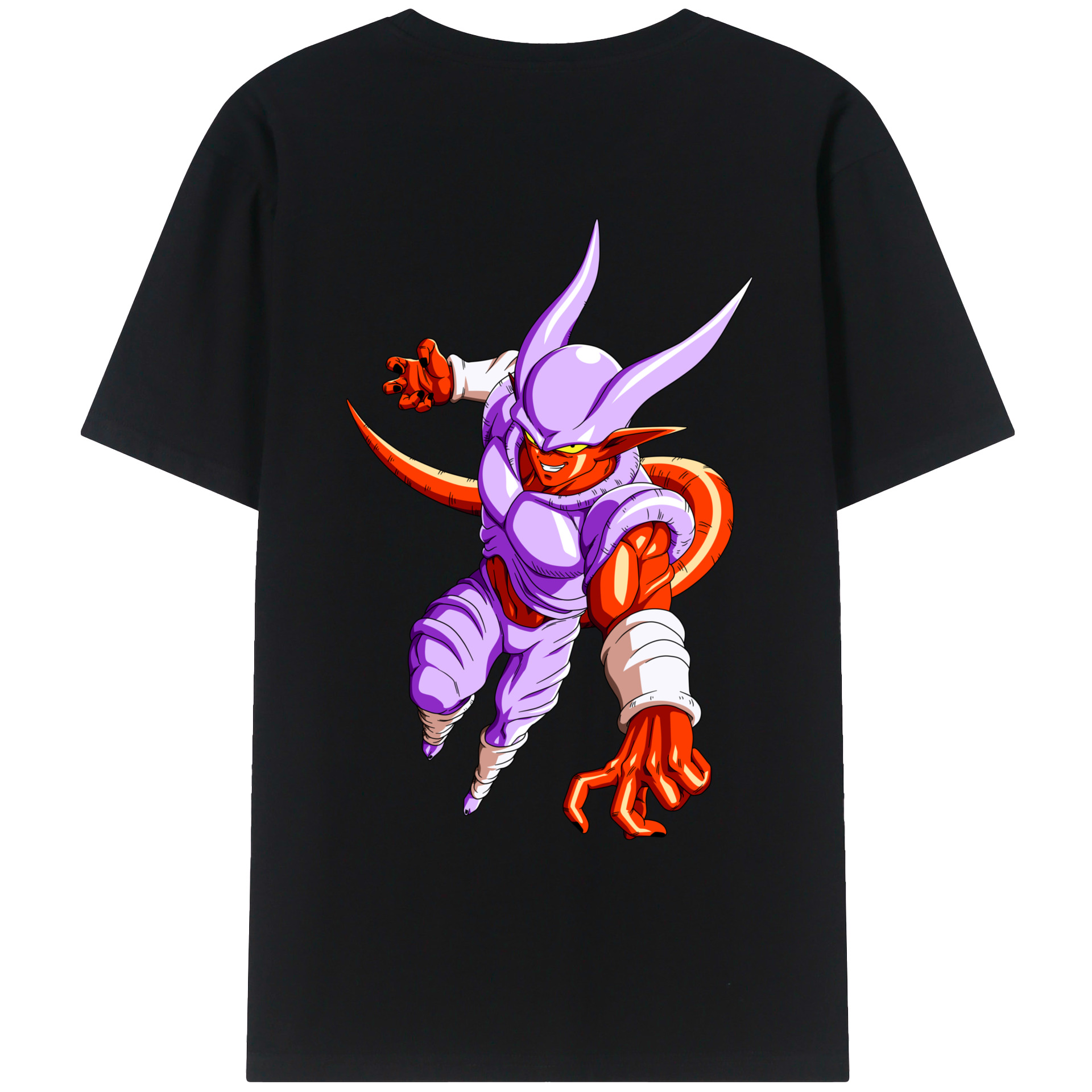 （画像用） ドラゴンボール ジャネンバ DRAGON BALL Janemba 綿100％ メンズ半袖Tシャツ（バックプリント） 通気性