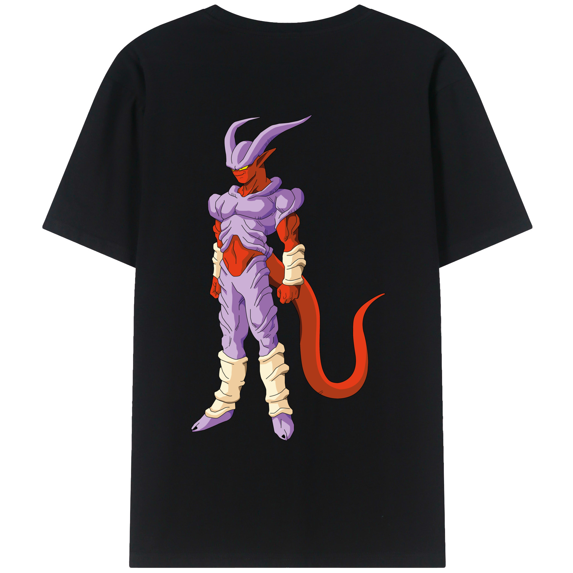 （画像用） ドラゴンボール ジャネンバ DRAGON BALL Janemba 綿100％ メンズ半袖Tシャツ（バックプリント） 通気性