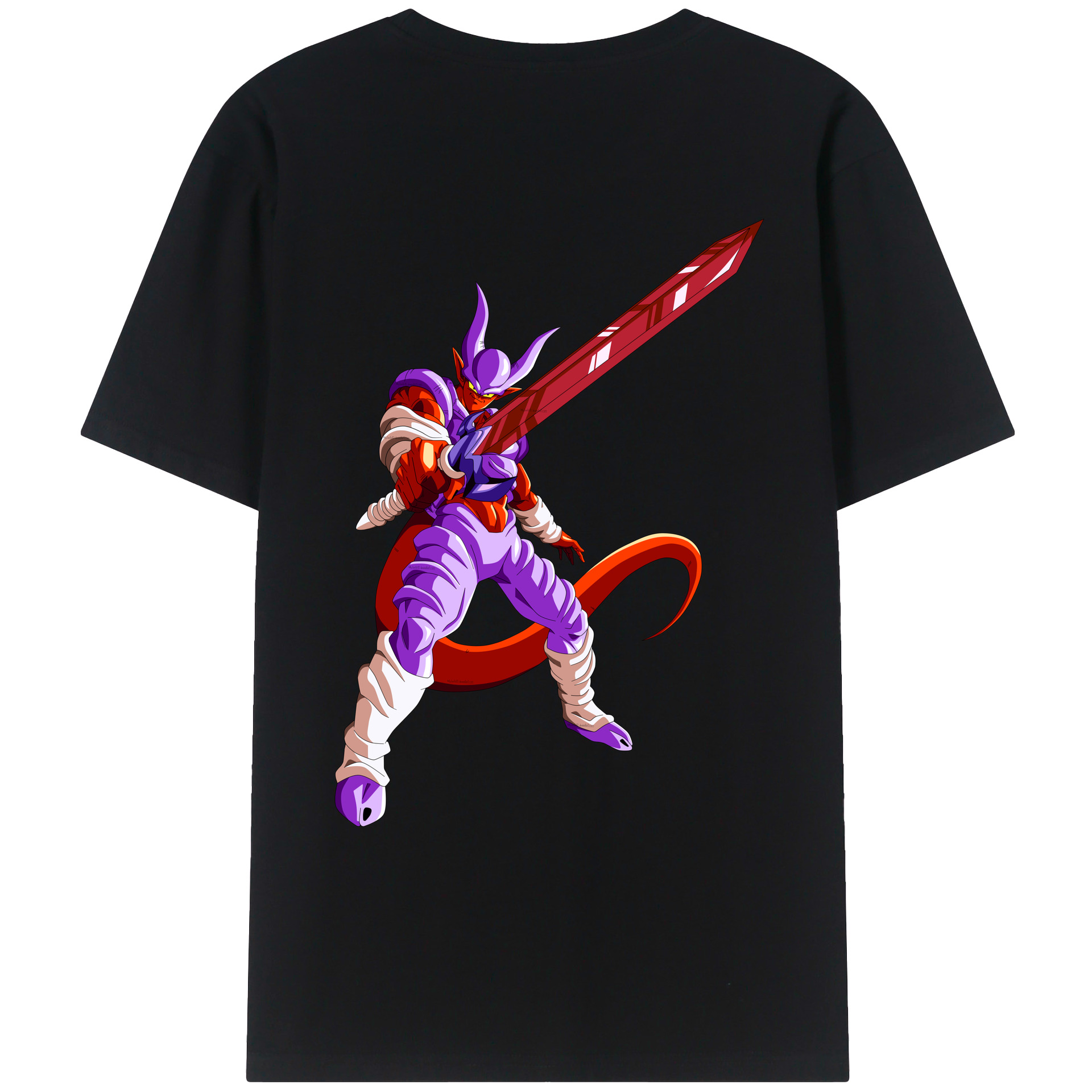 （画像用） ドラゴンボール ジャネンバ DRAGON BALL Janemba 綿100％ メンズ半袖Tシャツ（バックプリント） 通気性