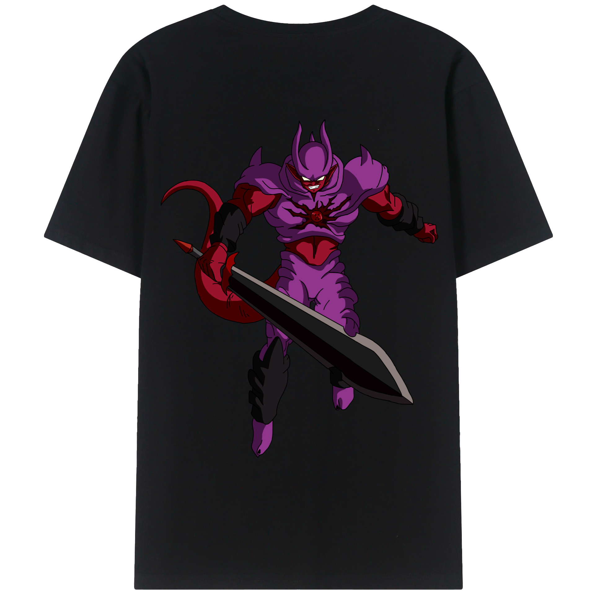 （画像用） ドラゴンボール ジャネンバ DRAGON BALL Janemba 綿100％ メンズ半袖Tシャツ（バックプリント） 通気性