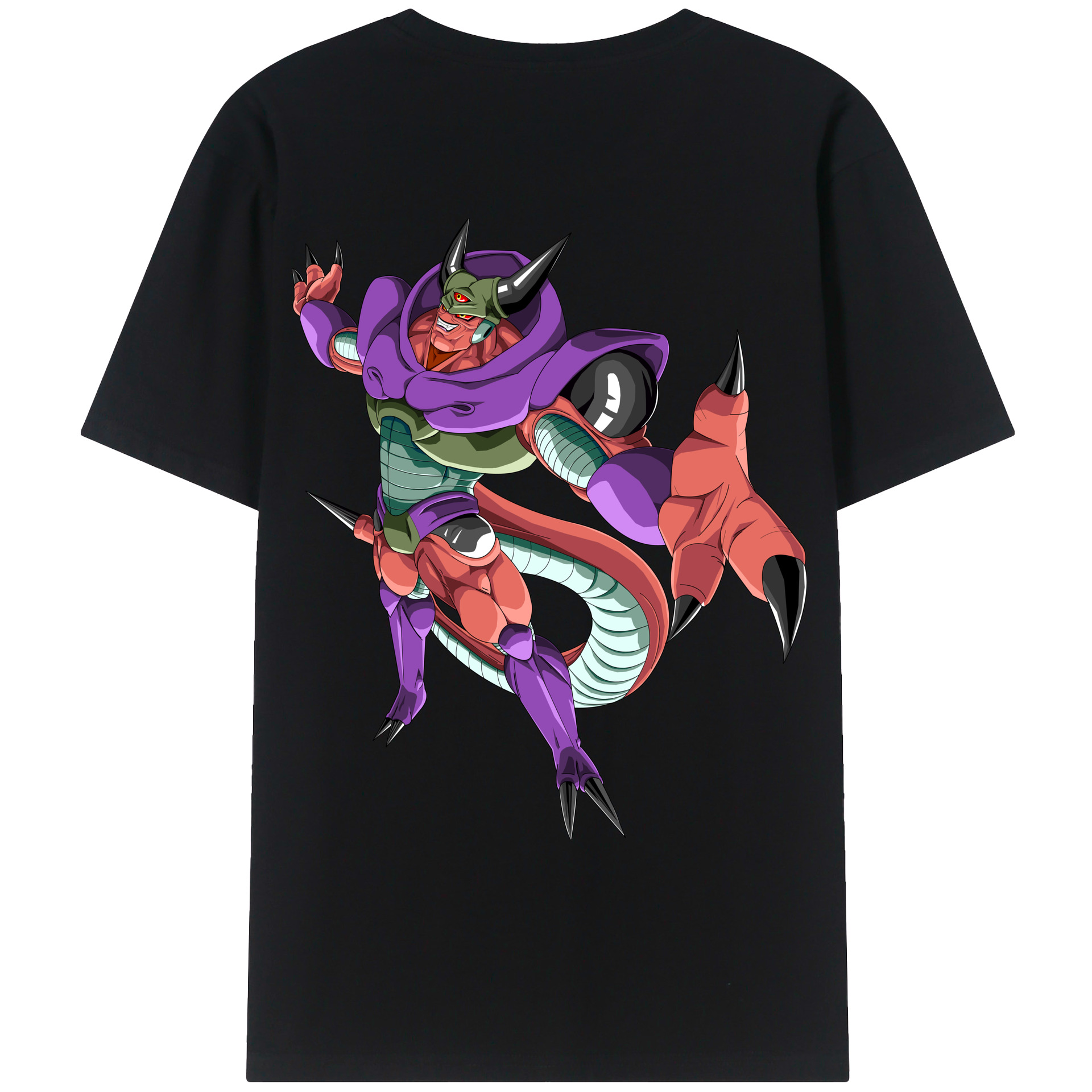 （画像用） ドラゴンボール ジャネンバ DRAGON BALL Janemba 綿100％ メンズ半袖Tシャツ（バックプリント） 通気性