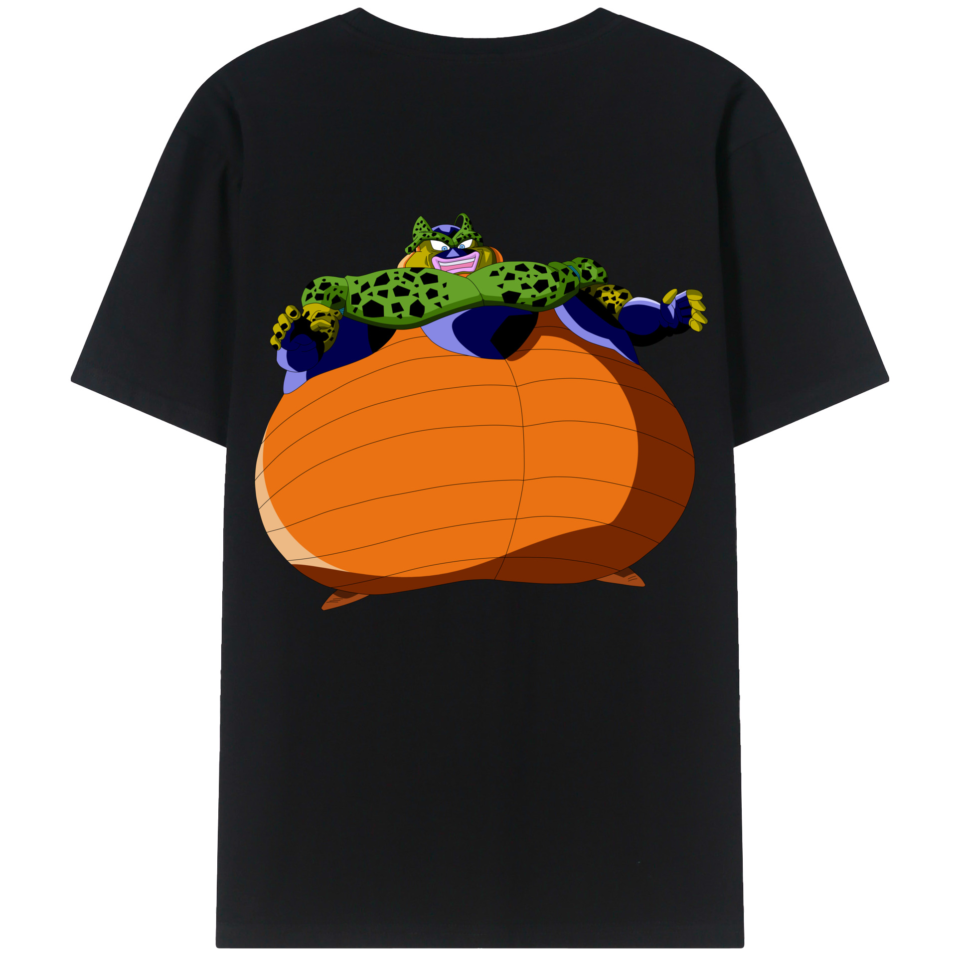 （画像用） ドラゴンボール セル DRAGON BALL Cell 綿100％ メンズ半袖Tシャツ（バックプリント） 通気性