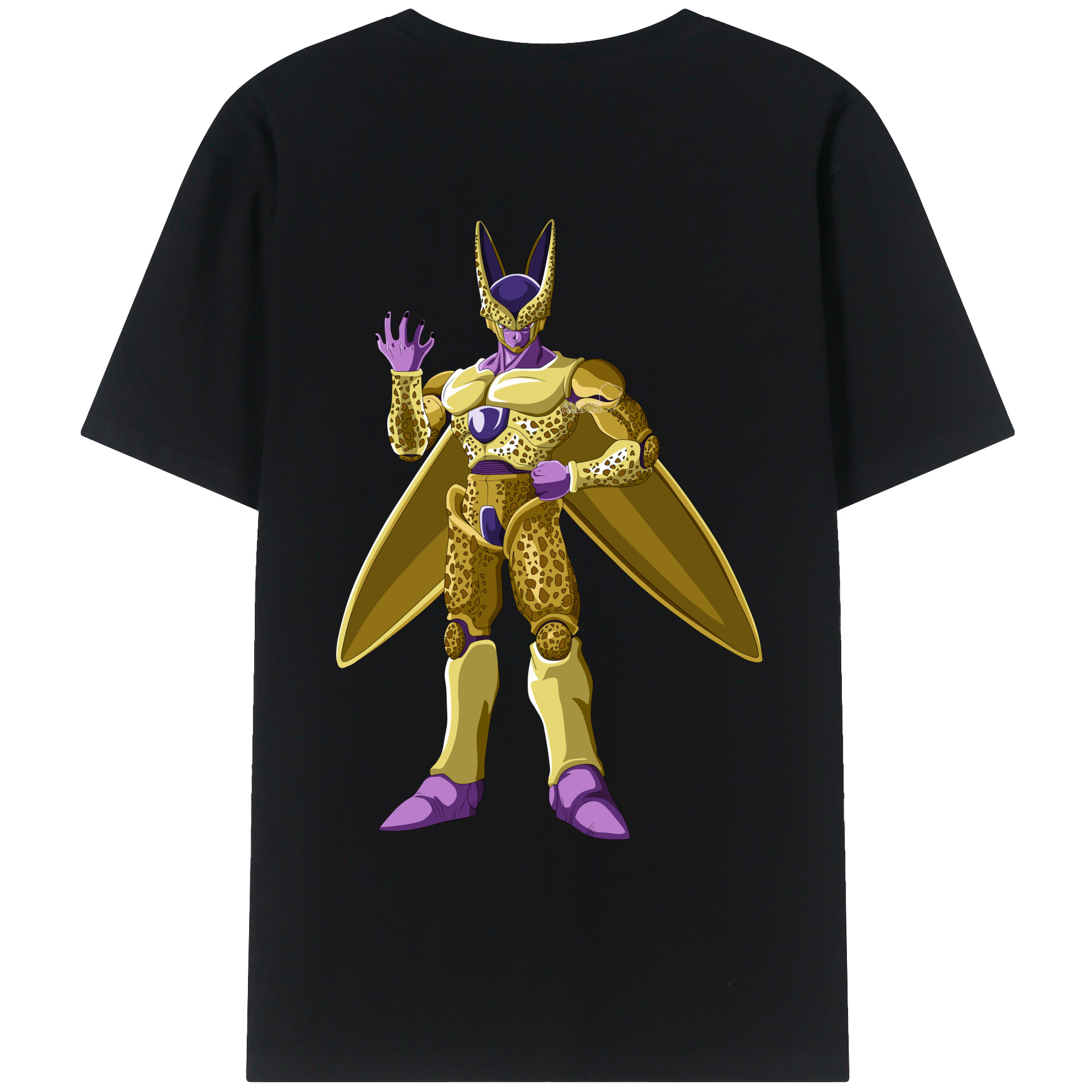 （画像用） ドラゴンボール セル DRAGON BALL Cell 綿100％ メンズ半袖Tシャツ（バックプリント） 通気性