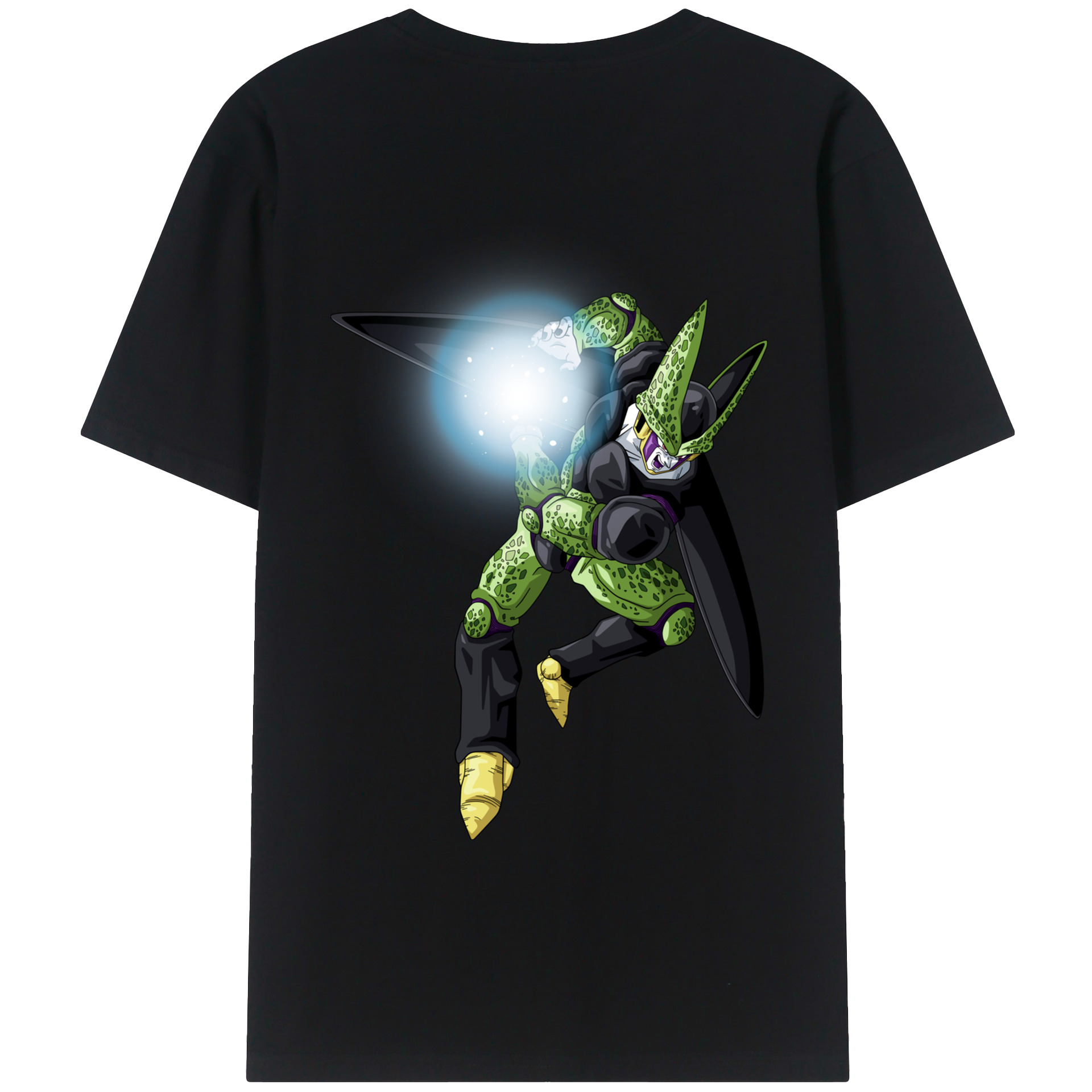 （画像用） ドラゴンボール セル DRAGON BALL Cell 綿100％ メンズ半袖Tシャツ（バックプリント） 通気性