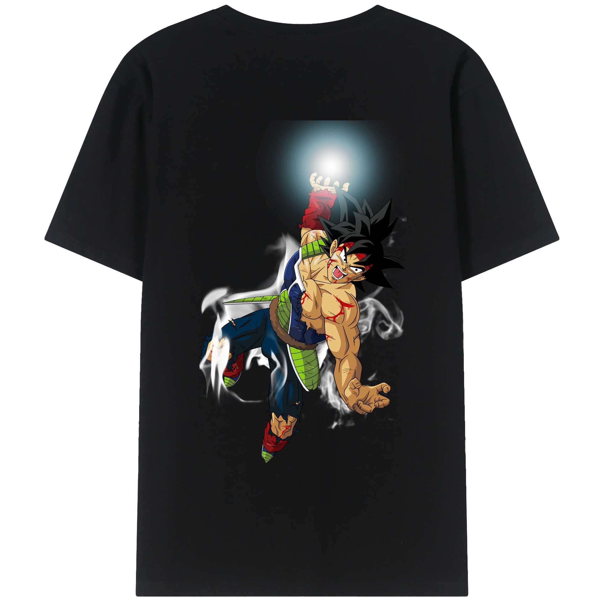（画像用） ドラゴンボール バーダック DRAGON BALL Burdock 綿100％ メンズ半袖Tシャツ（バックプリント） 通気性