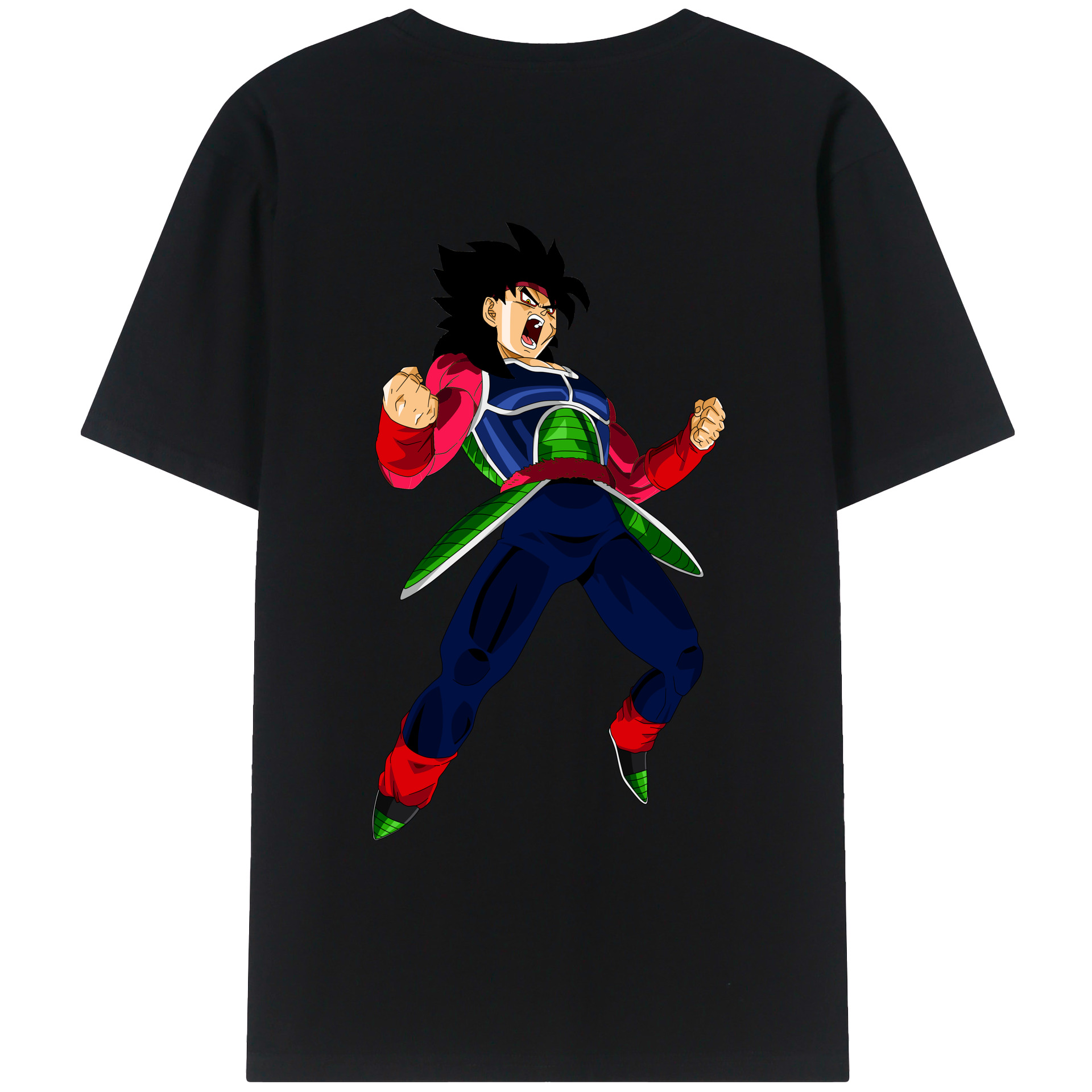 （画像用） ドラゴンボール バーダック DRAGON BALL Burdock 綿100％ メンズ半袖Tシャツ（バックプリント） 通気性