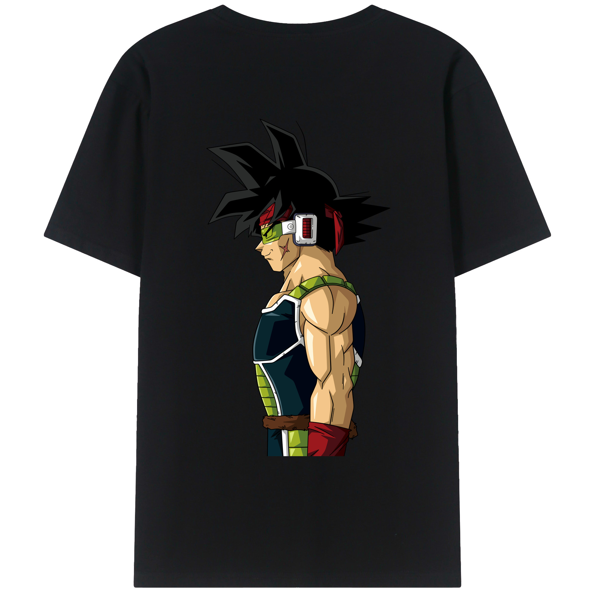 （画像用） ドラゴンボール バーダック DRAGON BALL Burdock 綿100％ メンズ半袖Tシャツ（バックプリント） 通気性