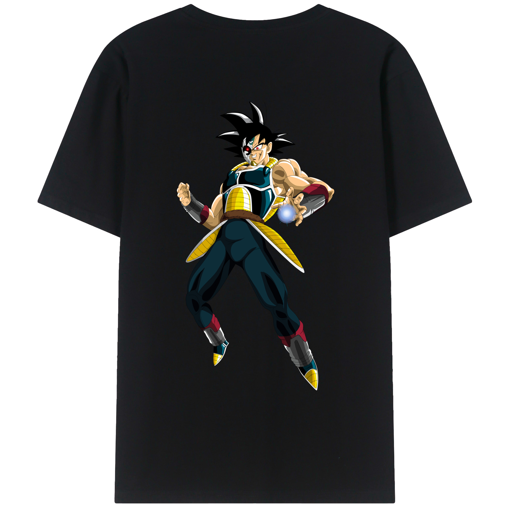 （画像用） ドラゴンボール バーダック DRAGON BALL Burdock 綿100％ メンズ半袖Tシャツ（バックプリント） 通気性