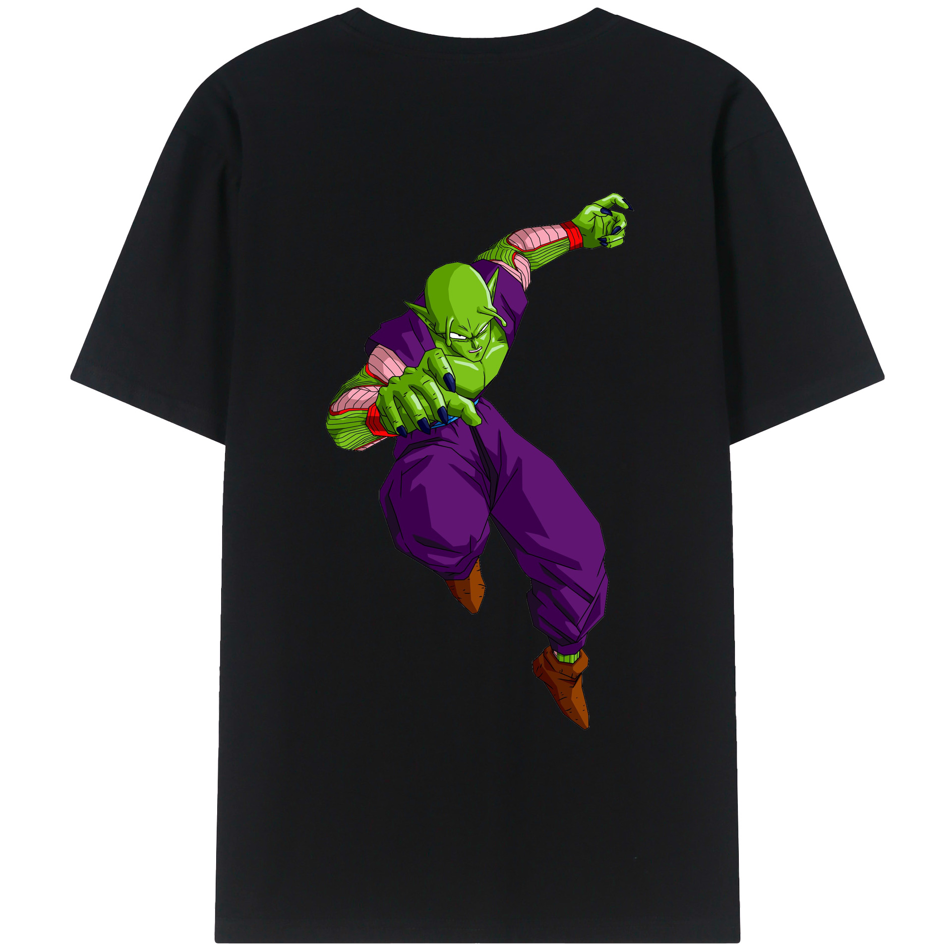 （画像用） ドラゴンボール ピッコロ DRAGON BALL Piccolo 綿100％ メンズ半袖Tシャツ（バックプリント） 通気性