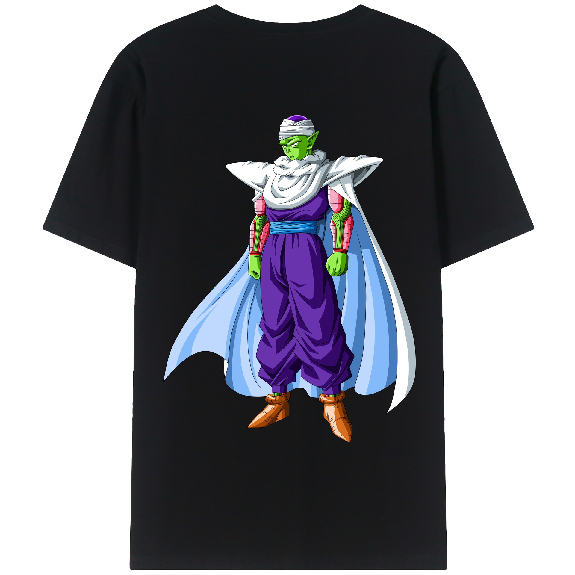 （画像用） ドラゴンボール ピッコロ DRAGON BALL Piccolo 綿100％ メンズ半袖Tシャツ（バックプリント） 通気性