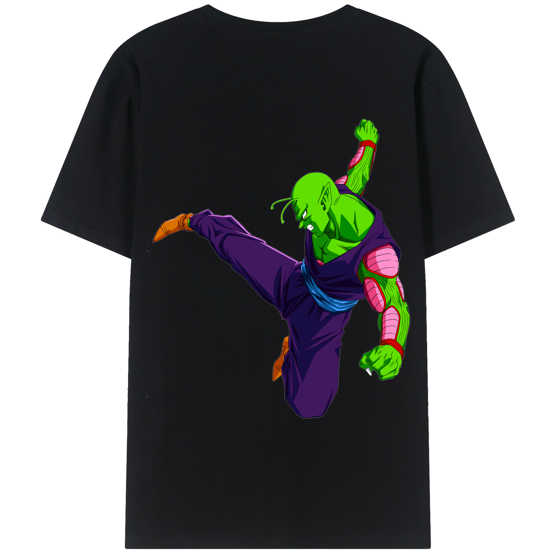 （画像用） ドラゴンボール ピッコロ DRAGON BALL Piccolo 綿100％ メンズ半袖Tシャツ（バックプリント） 通気性
