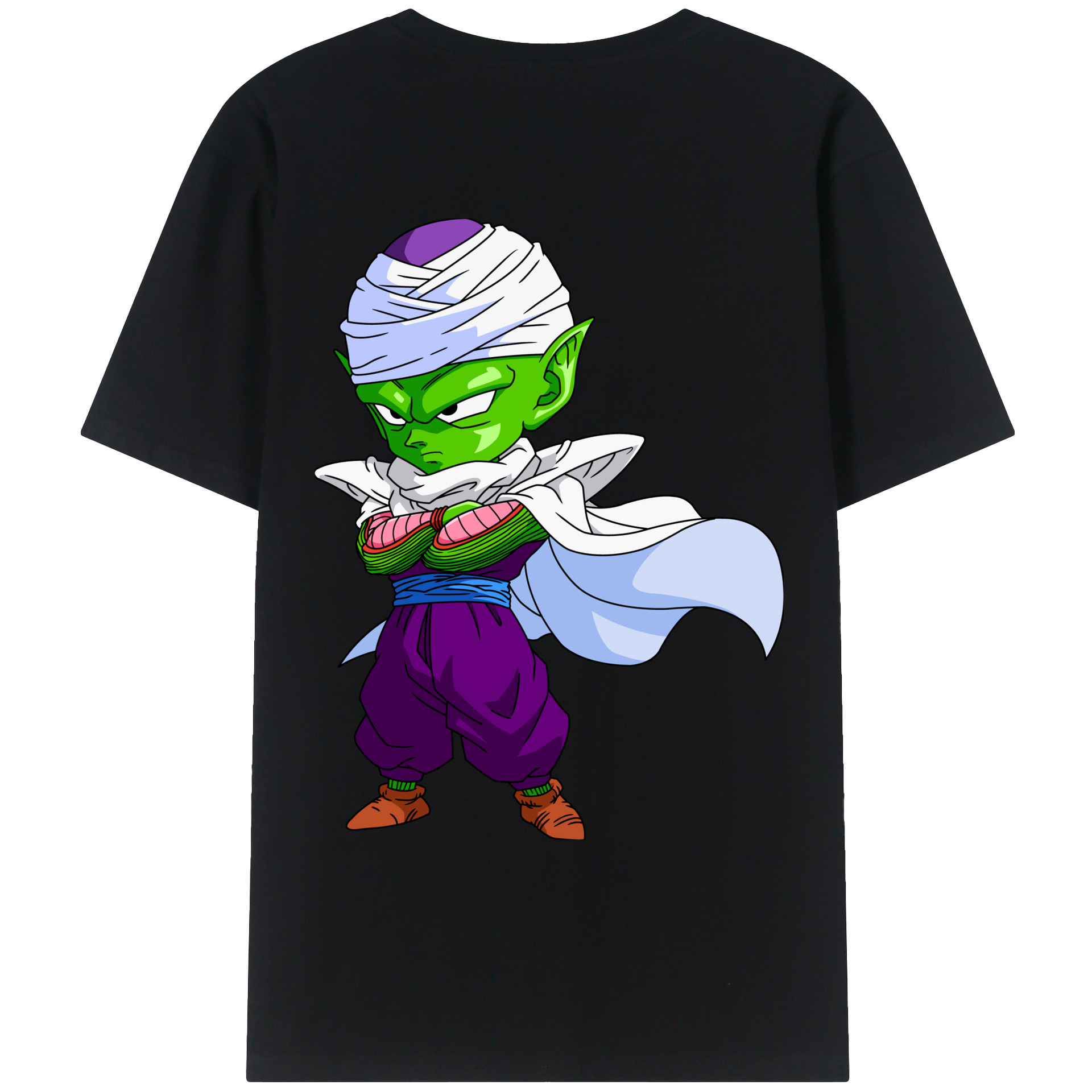 （画像用） ドラゴンボール ピッコロ DRAGON BALL Piccolo 綿100％ メンズ半袖Tシャツ（バックプリント） 通気性
