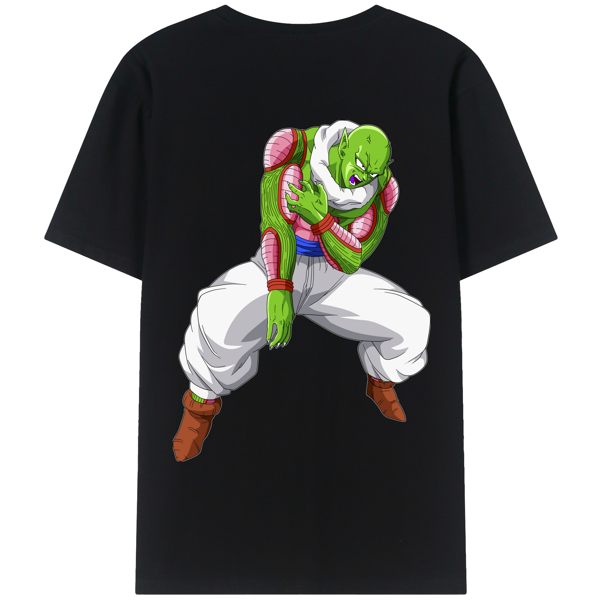 （画像用） ドラゴンボール ピッコロ DRAGON BALL Piccolo 綿100％ メンズ半袖Tシャツ（バックプリント） 通気性
